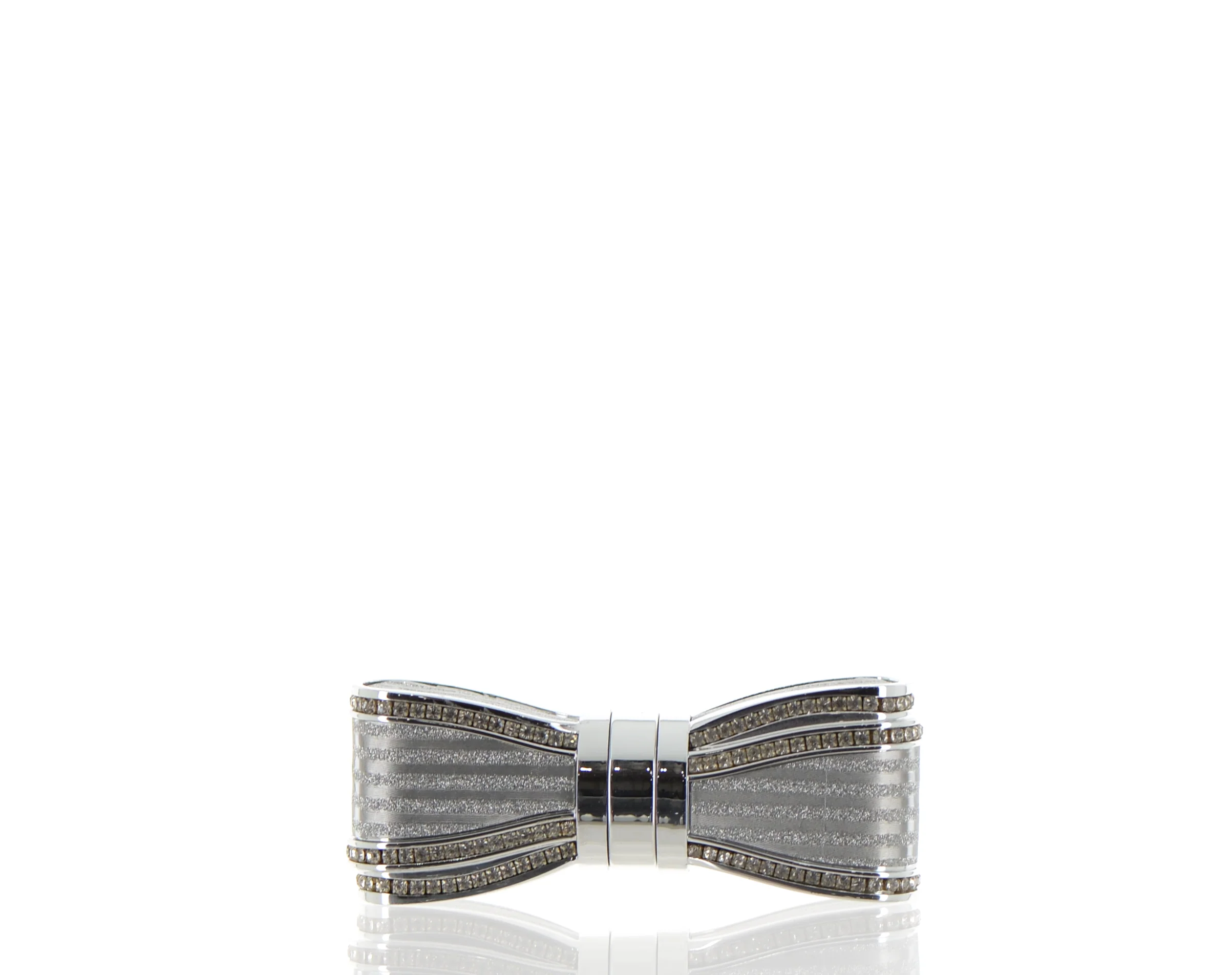 ABS, Rhinestones and Glitter Bow Shape Lipstick Component