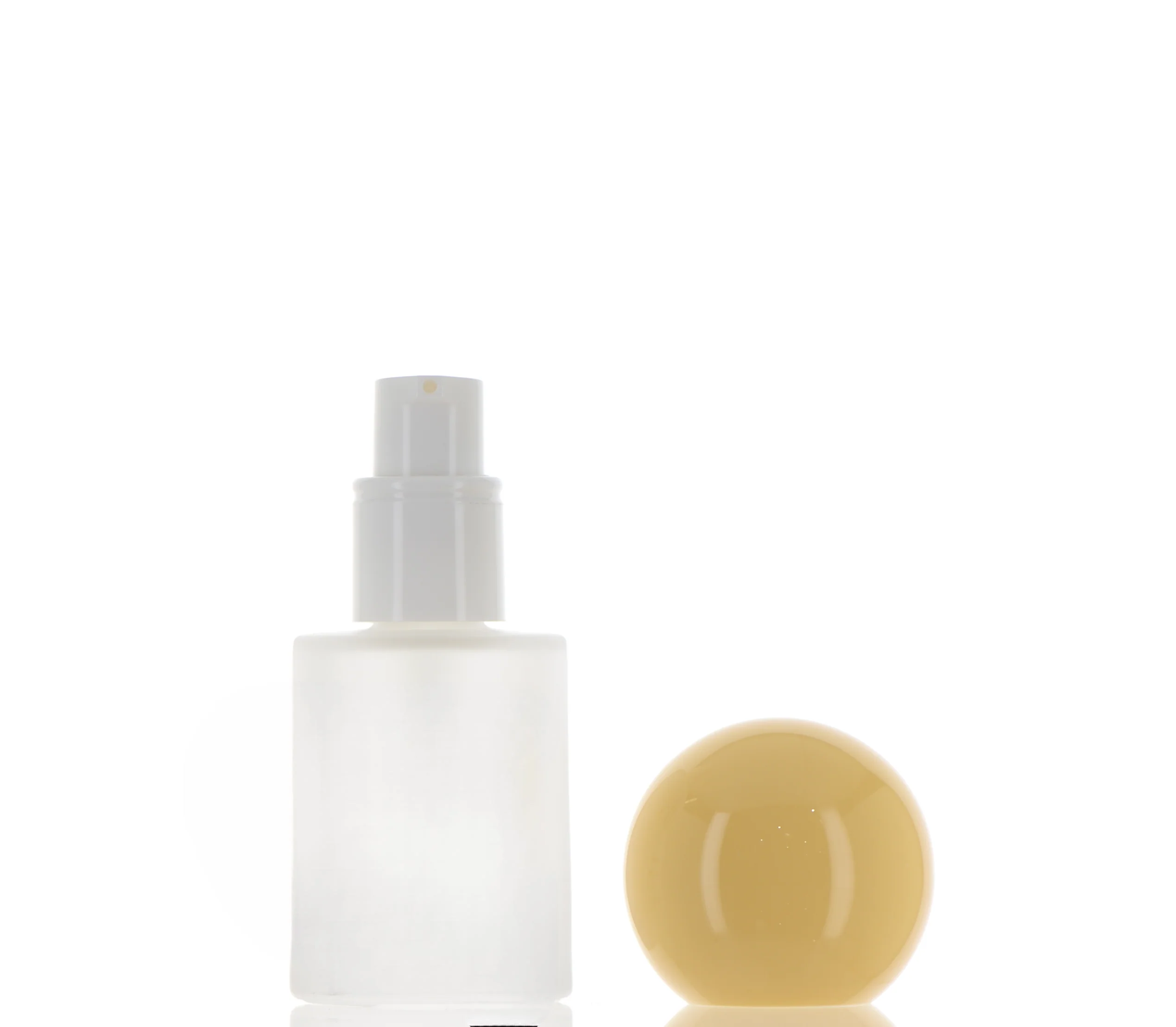 ABS/PP/Glass, Treatment Pump Cylinder Bottle with Over Cap - Image 3