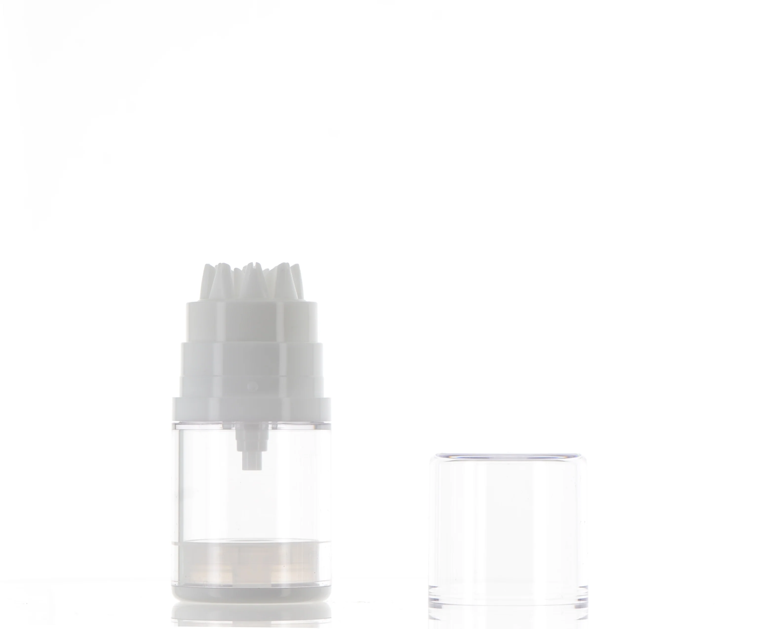 SAN/TPE, Airless Pump Bottle with Hair Massage Scalp Applicator - Image 2