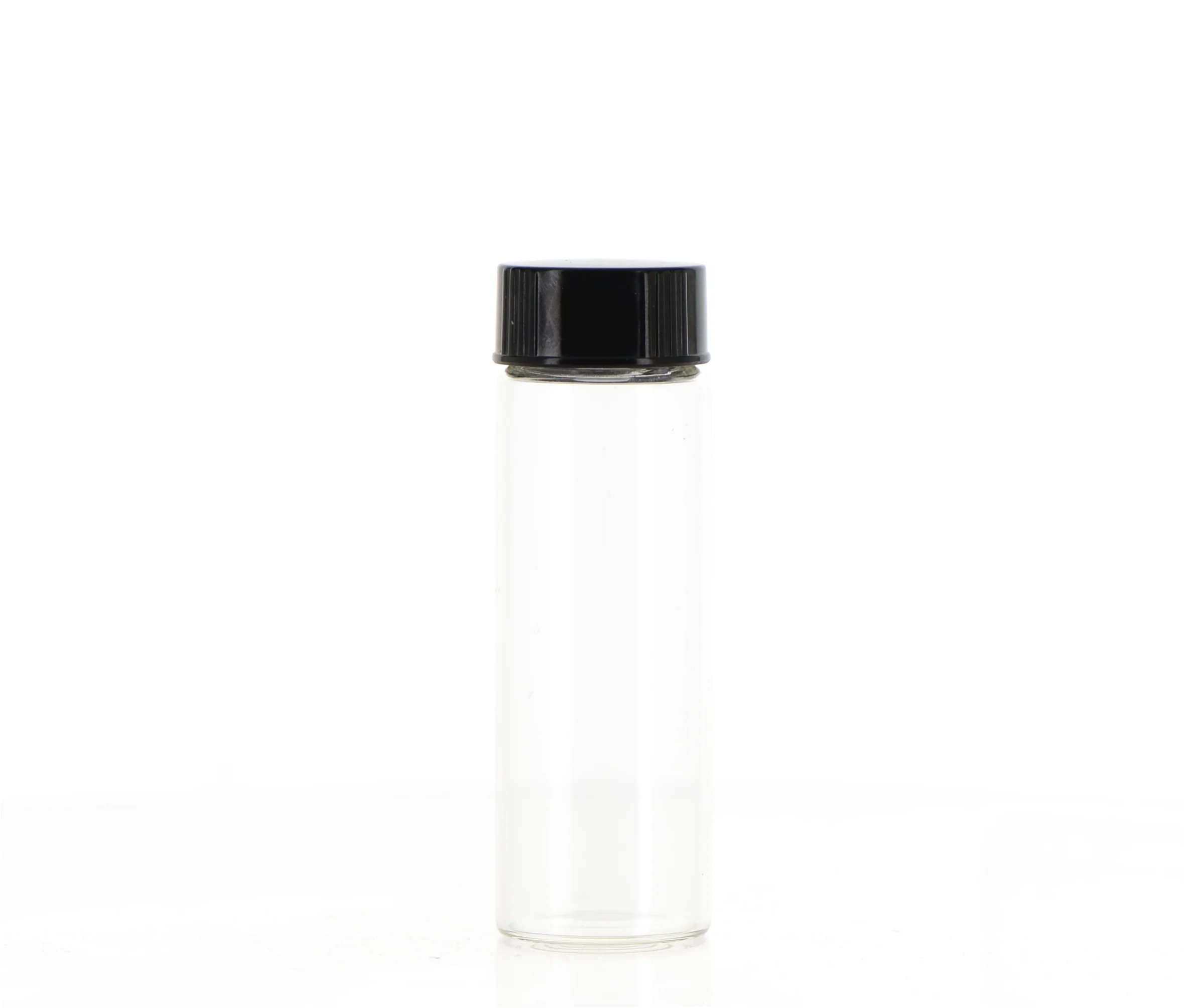 PE/Glass, Round Bottle with Screw Cap
