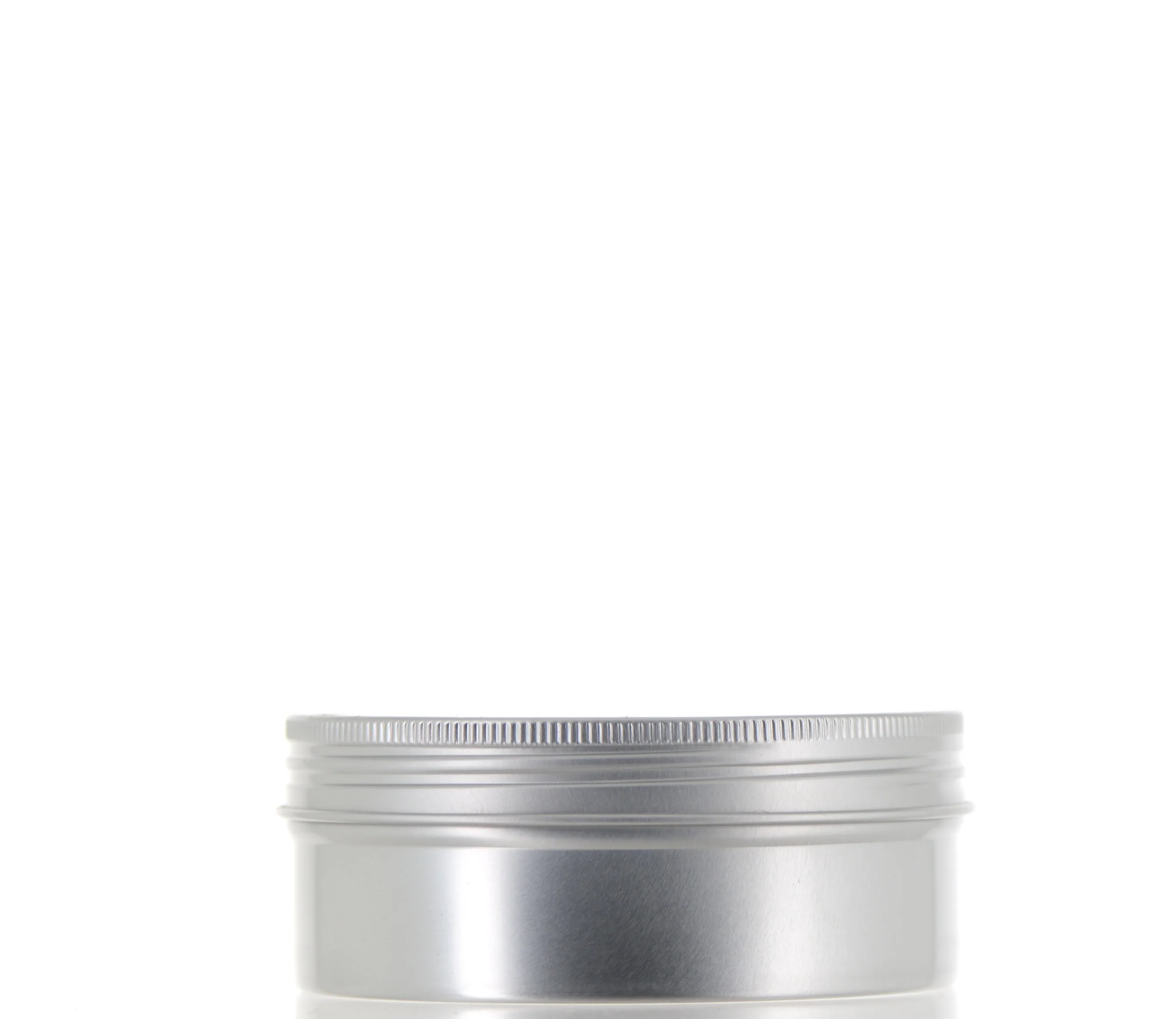 Aluminum, Round Jar with Screw Cap