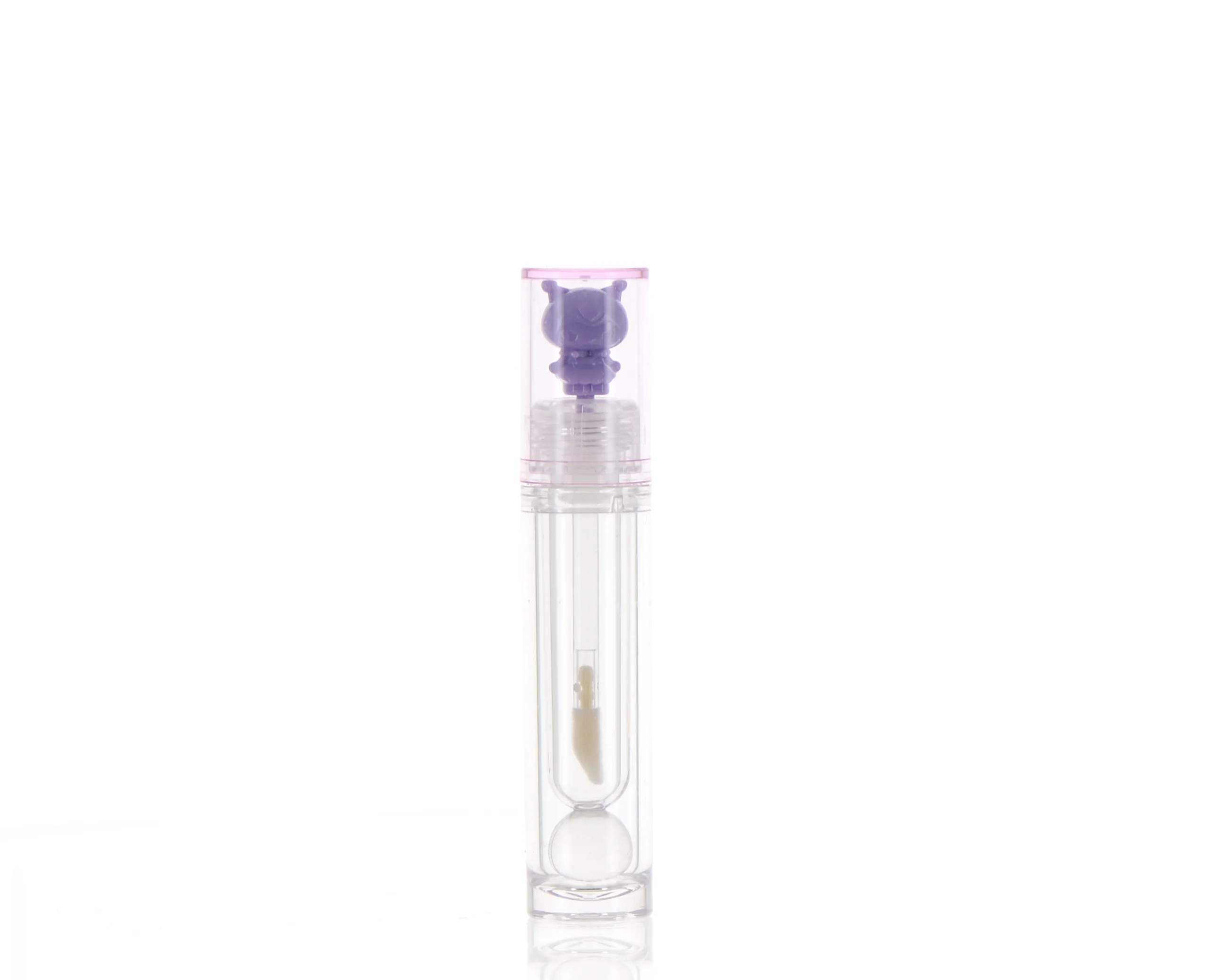 AS, Lip Gloss Component with Animated Figure Inside Cap Applicator