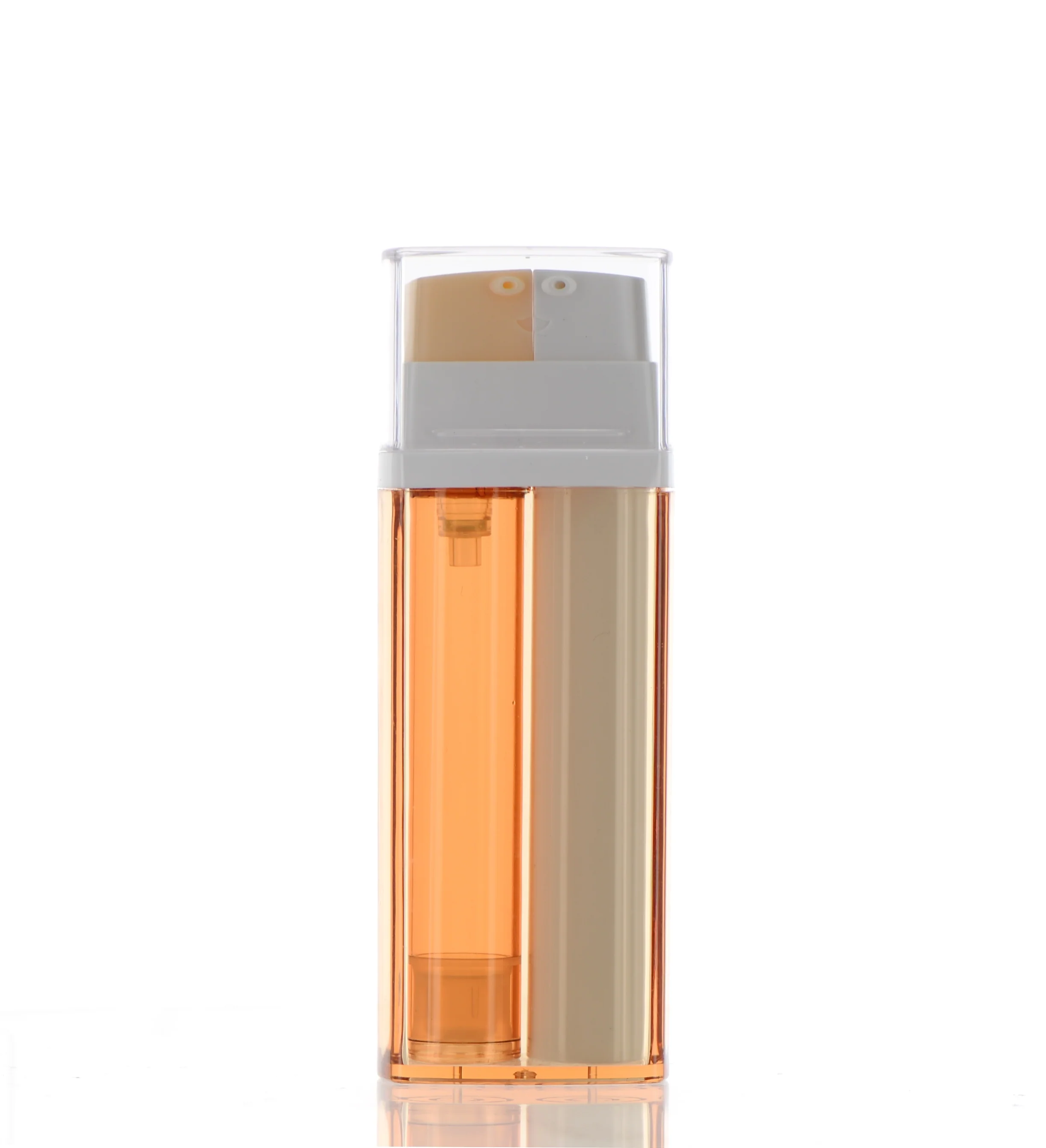 PP/AS/ABS, Duo Glow Beauty Elixir: Dual Chamber Treatment Pump Airless Bottle