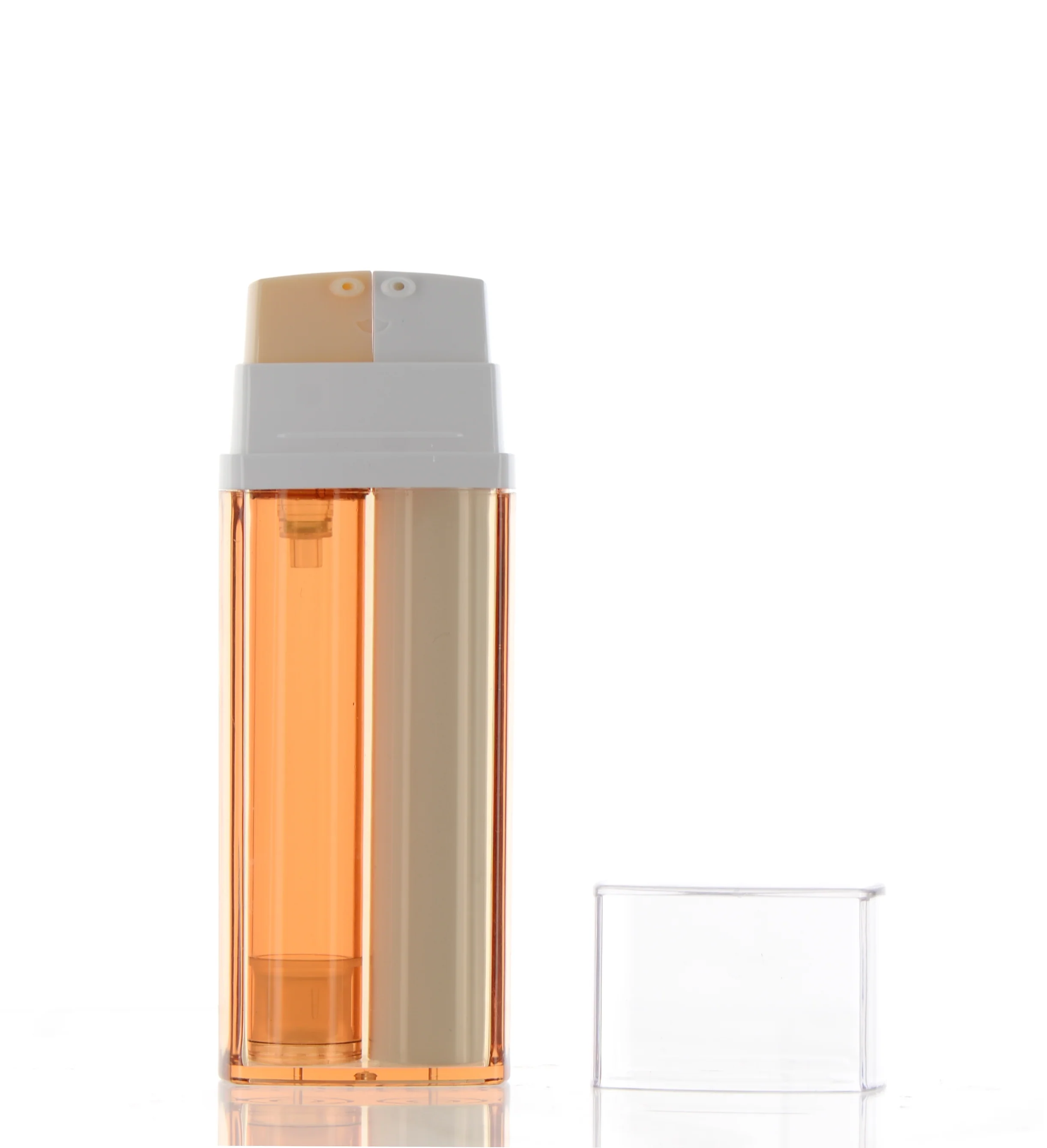 PP/AS/ABS, Duo Glow Beauty Elixir: Dual Chamber Treatment Pump Airless Bottle - Image 2