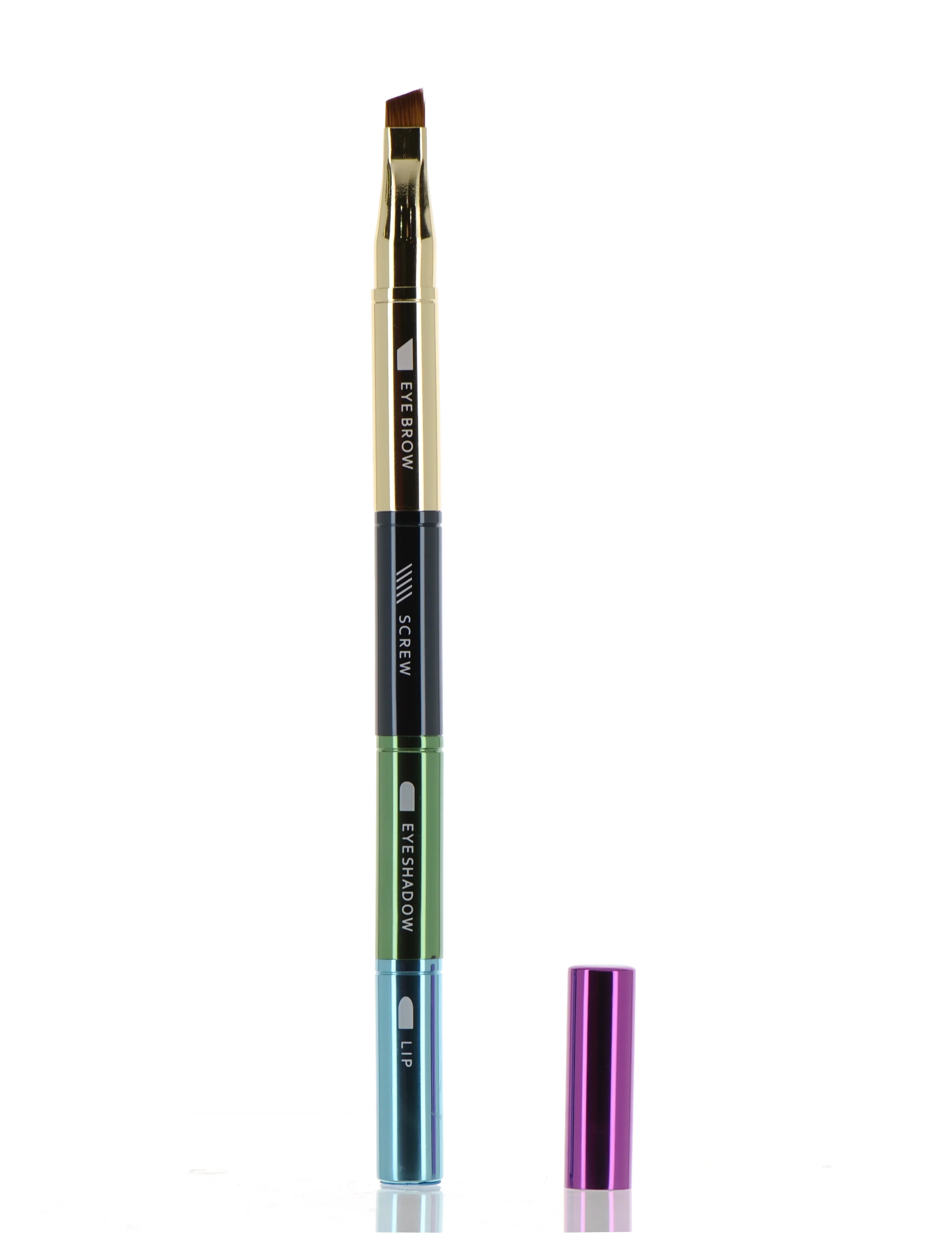 Dual Pencil*4 (Lip Brush, Eyebrow Brush, Eyeshadow Brush & Spoolie) - Image 2