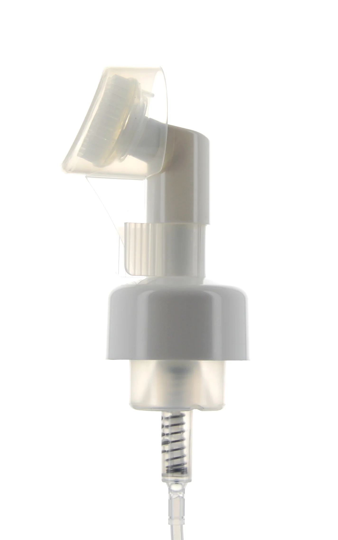 PP, Foamer Pump with Scrub Brush Applicator, Clip-Lock, 0.8cc - Image 2