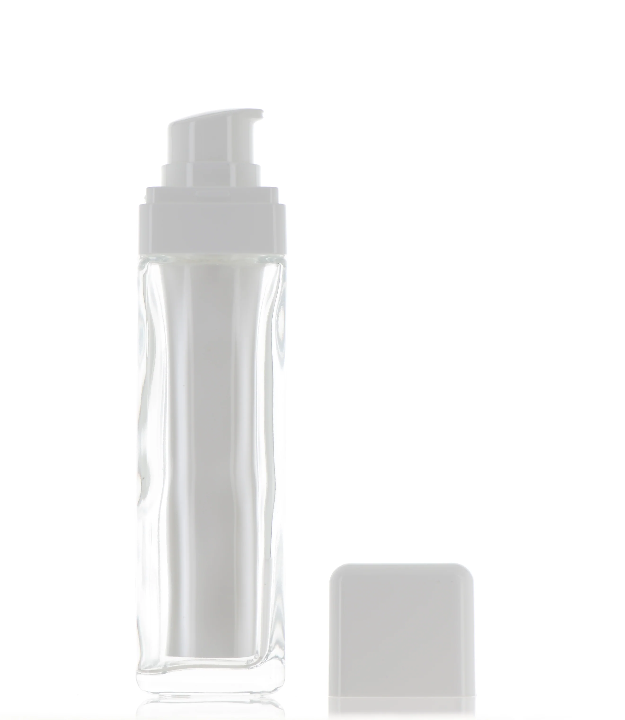 Glass/PP, Refillable Airless Pump Bottle - Image 2