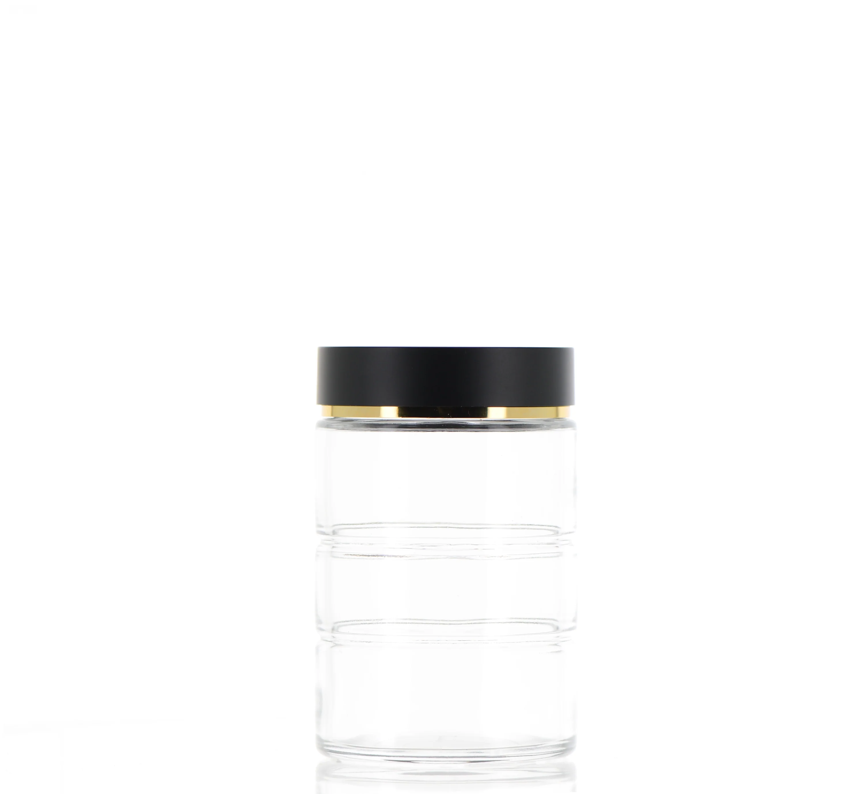 Glass, Round Jar with Screw Cap - Image 4