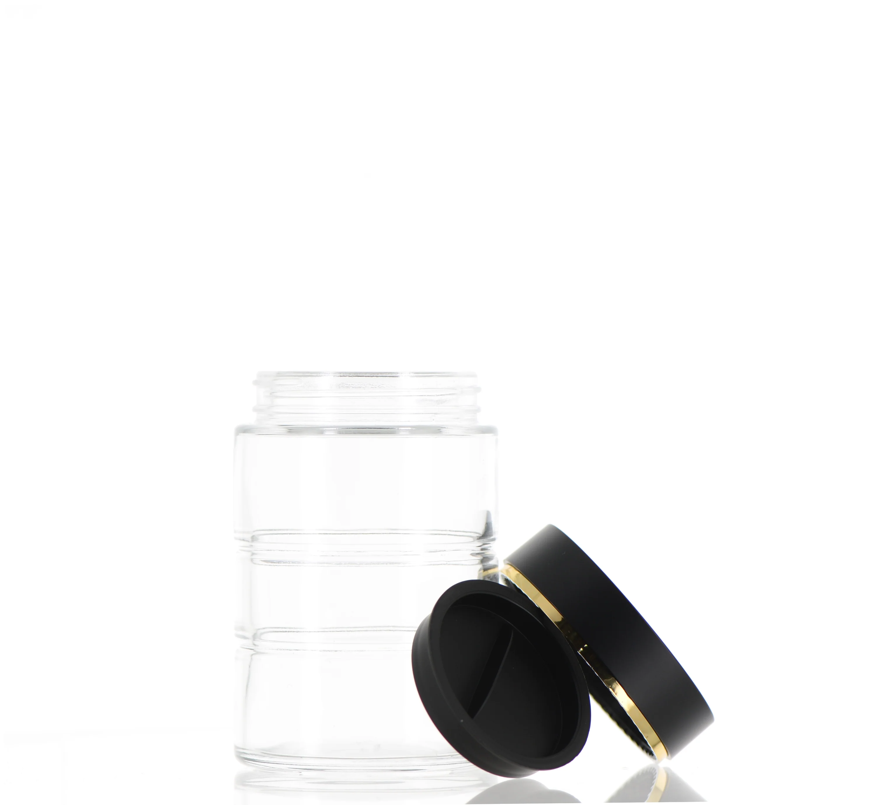 Glass, Round Jar with Screw Cap - Image 5