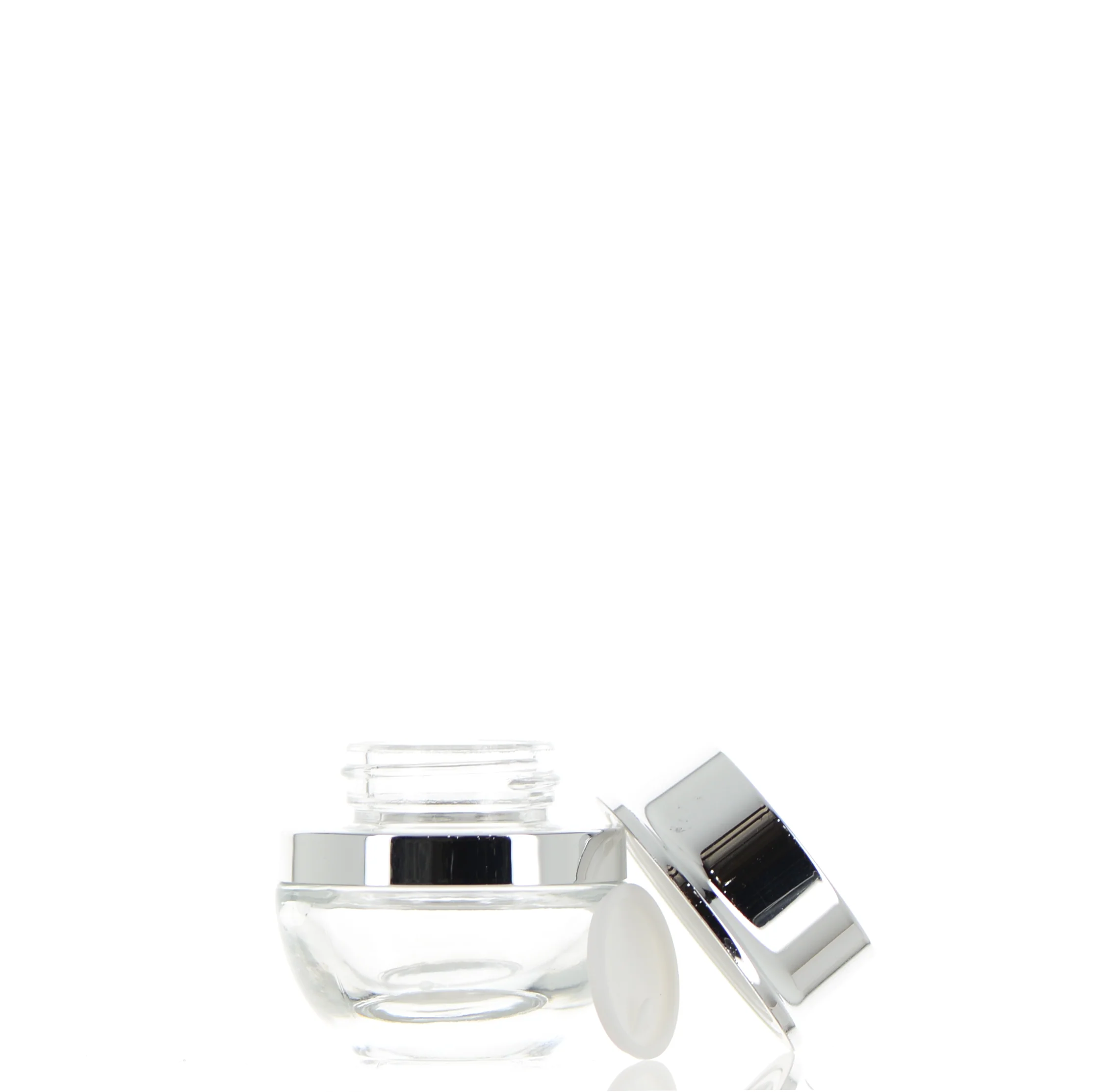 Glass, Round Jar with Screw Cap - Image 2
