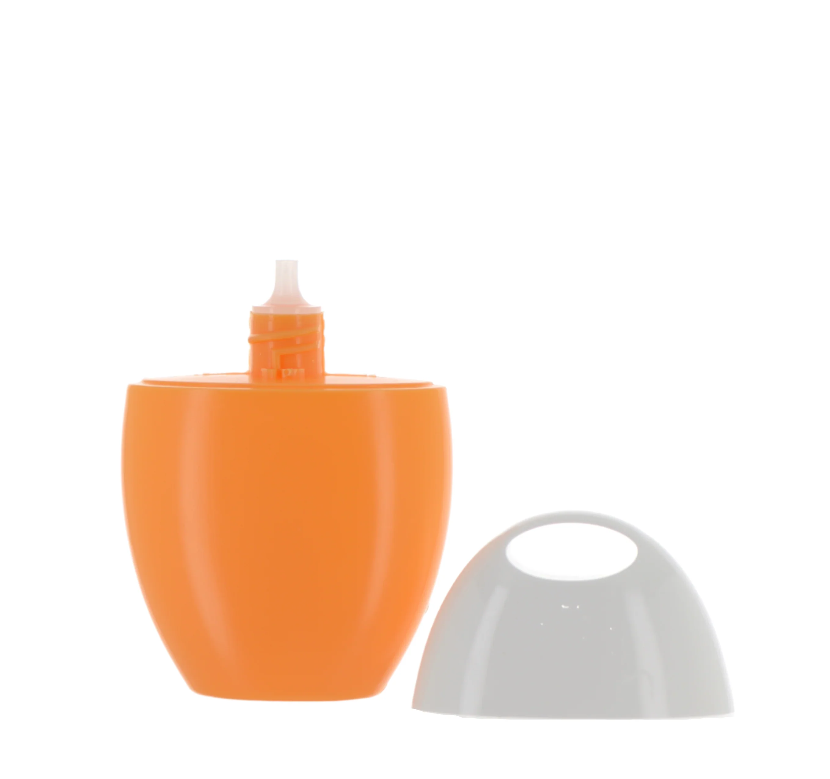 HDPE/PP, Oval Tottle Bottle with Keychain Screw Cap - Image 3