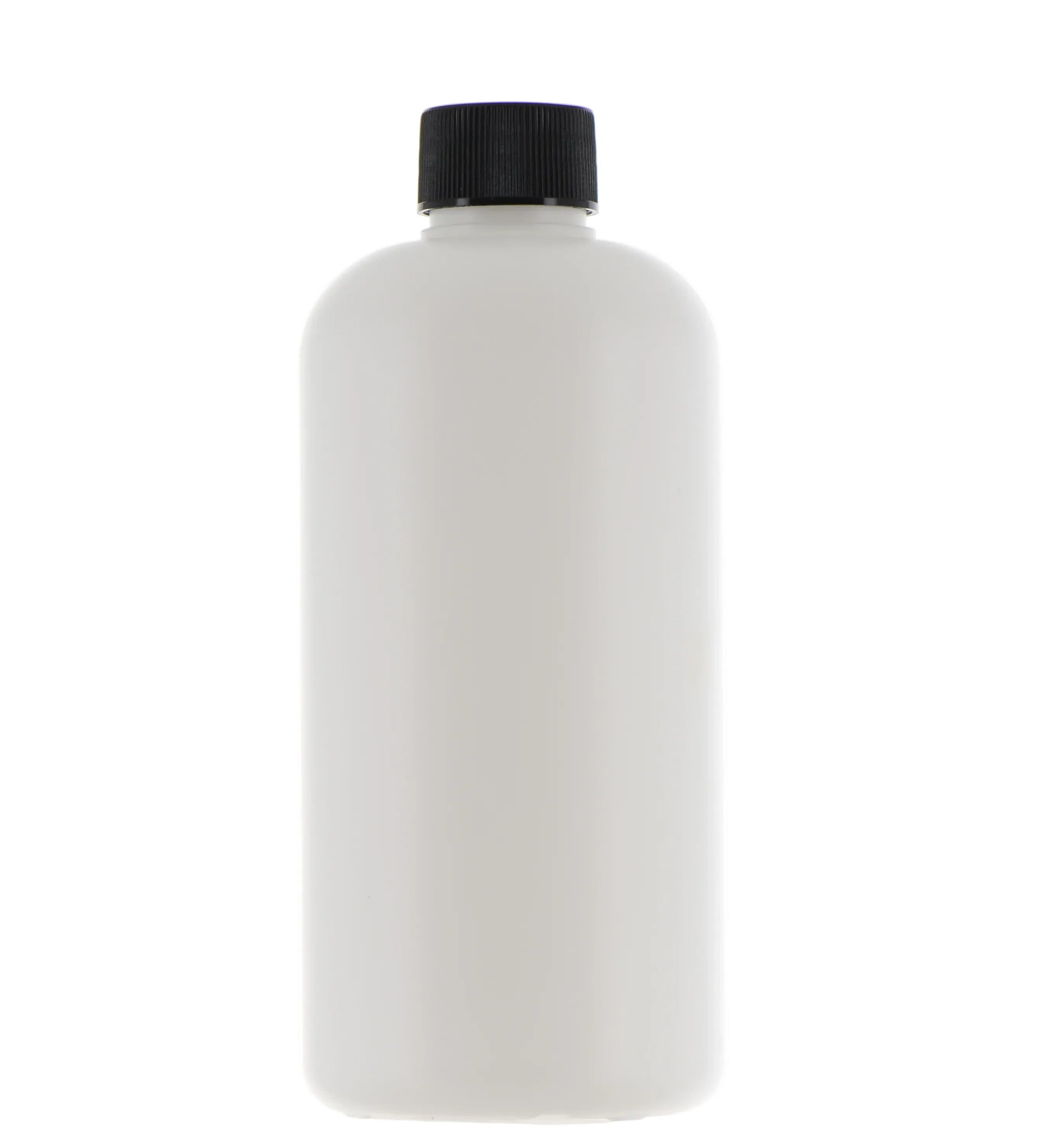 HDPE, Boston Round Bottle with Screw Cap - Image 3