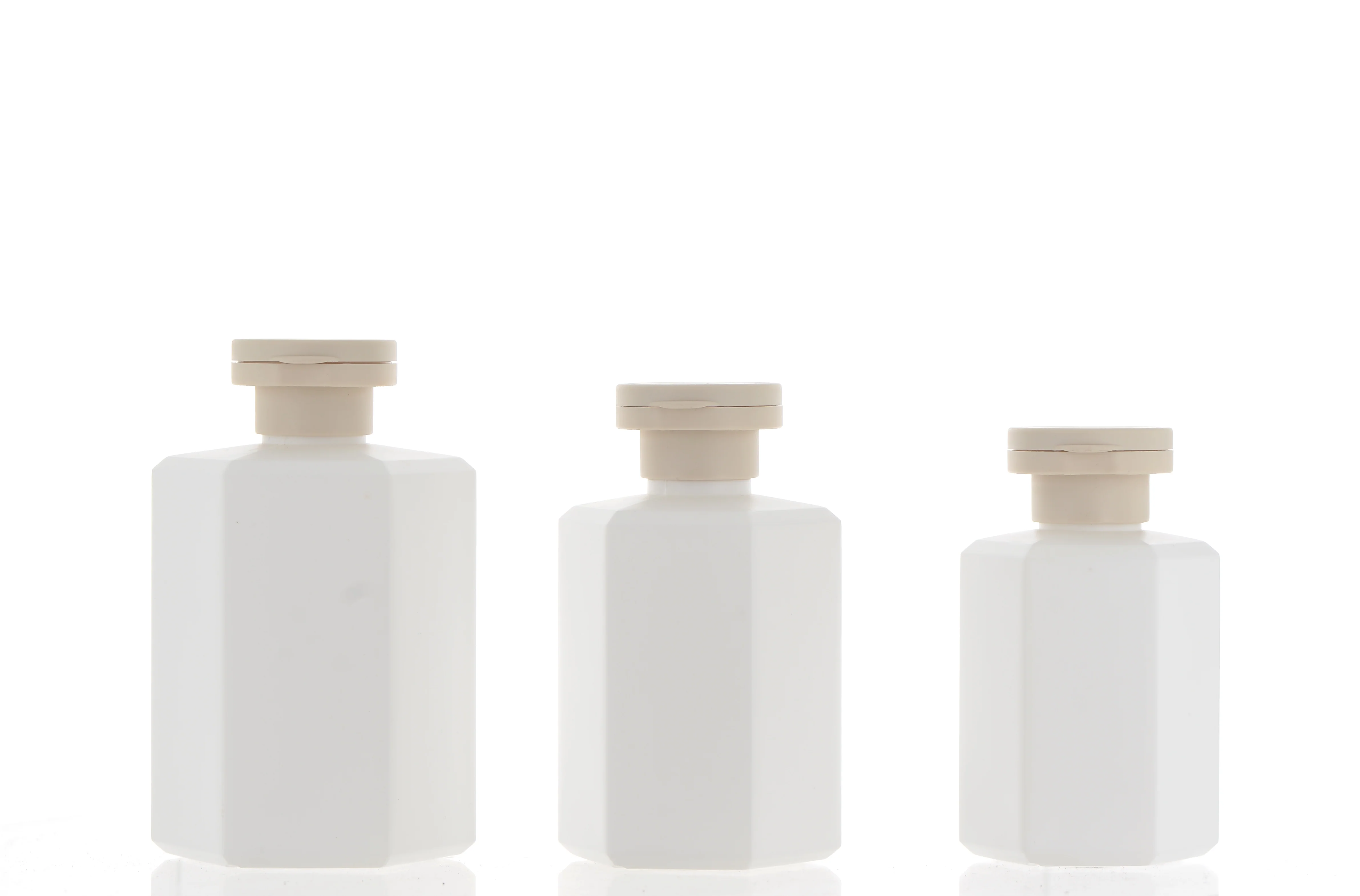 HDPE/PP, Hexagon Bottle with Flip Top Cap