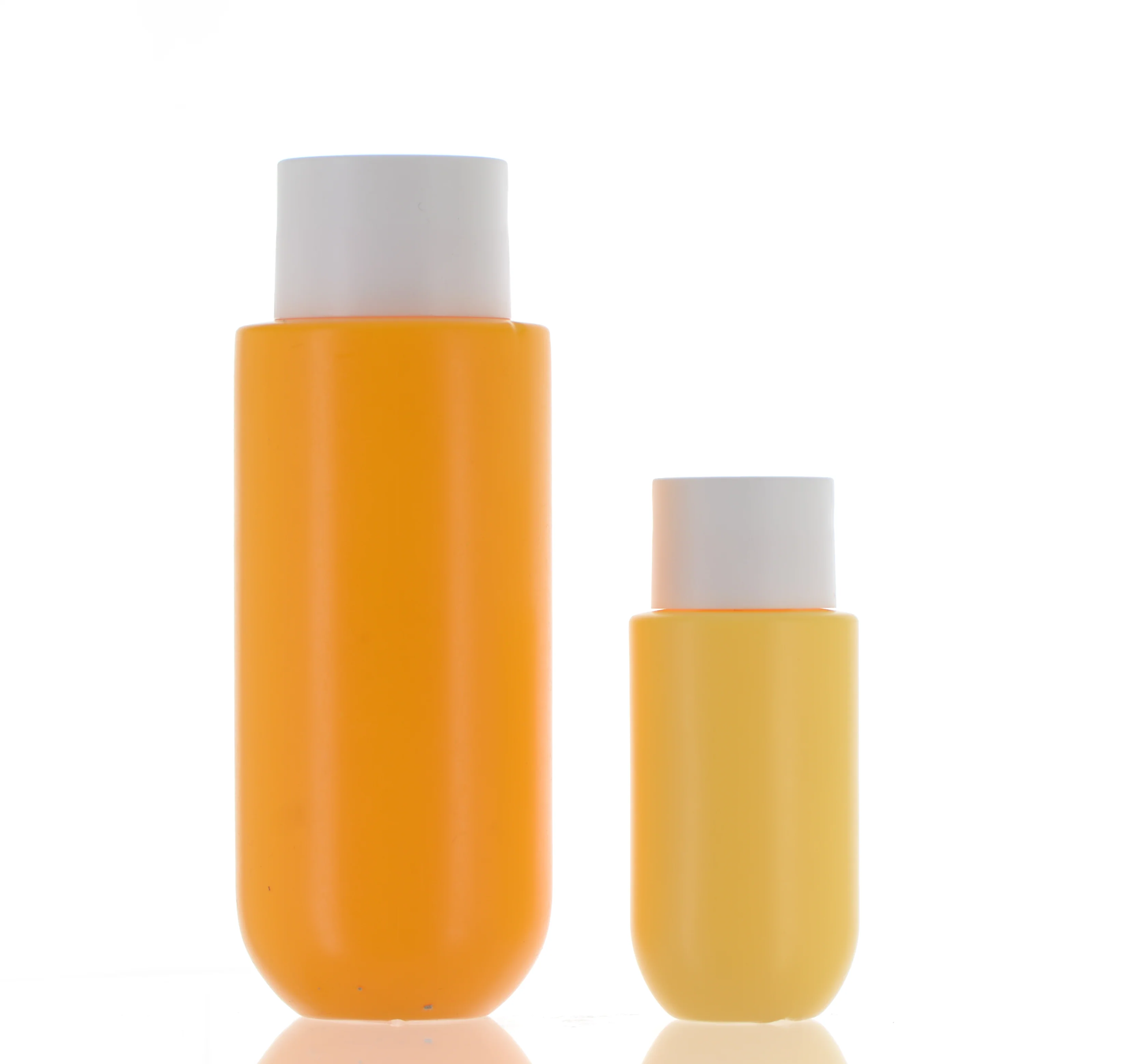 HDPE/PP, Tapered Cylinder Bottle with Disc Top Cap
