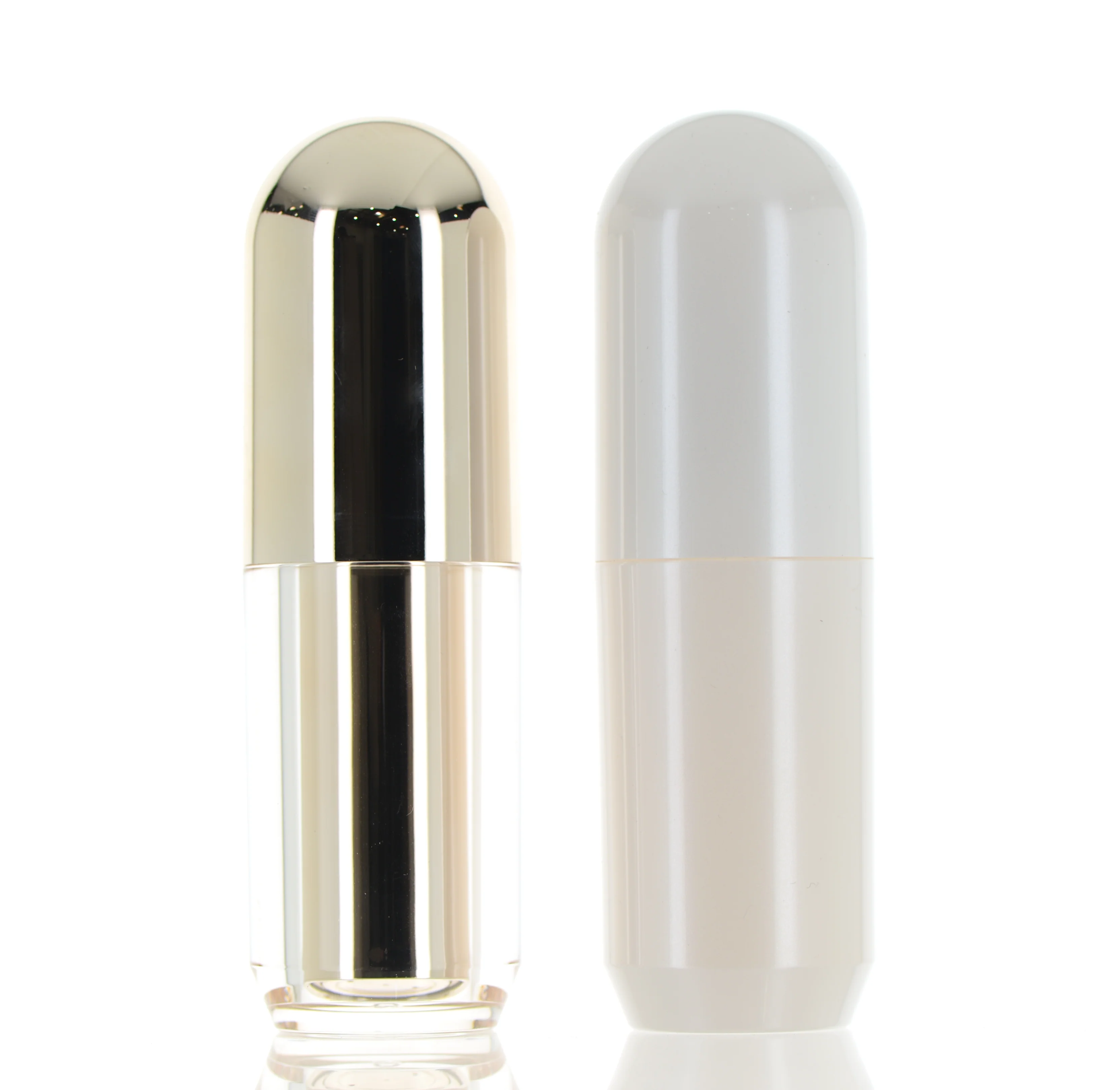 PP/PMMA/ABS/PE, Double Wall Luxury Airless Capsule Bottle
