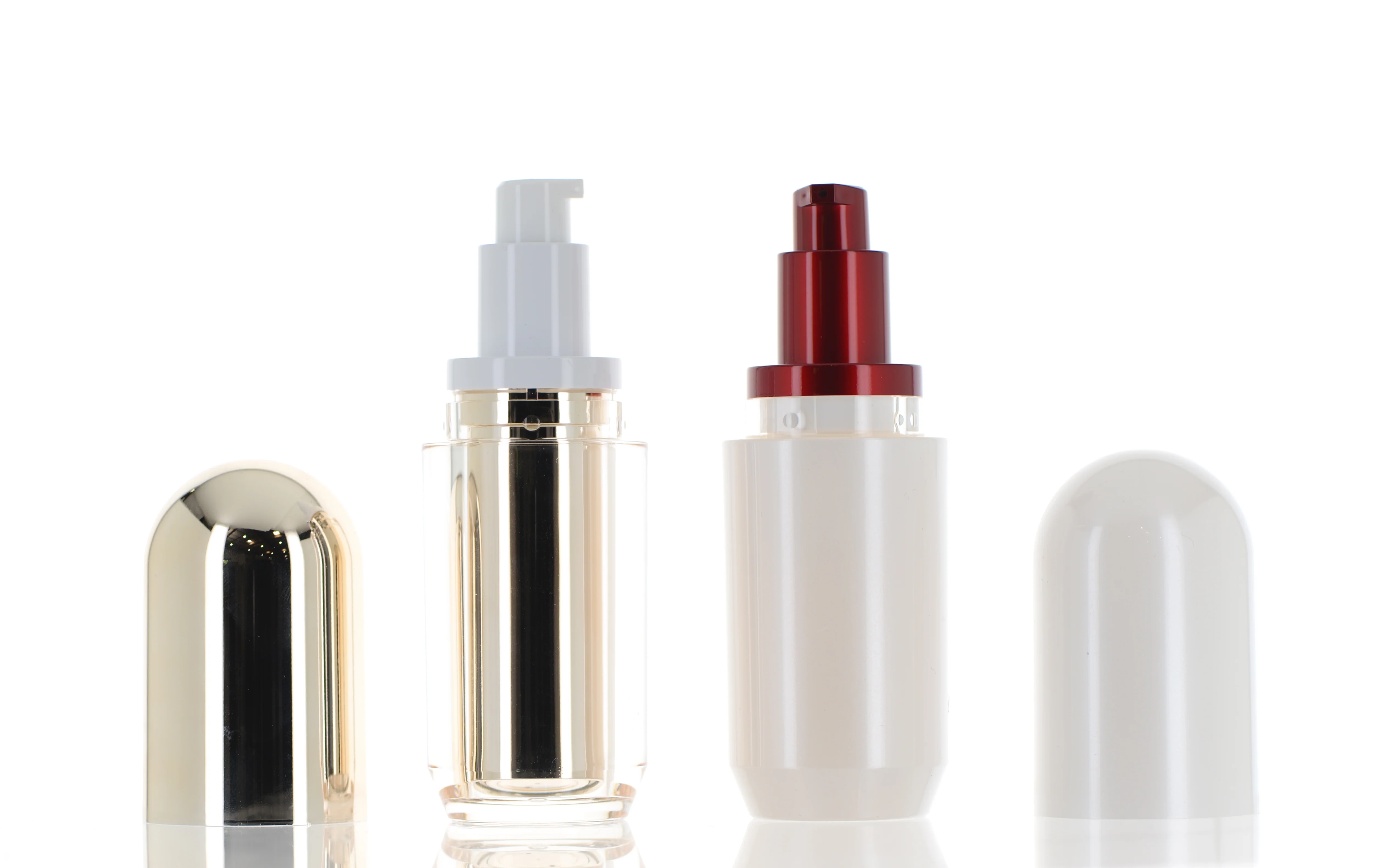 PP/PMMA/ABS/PE, Double Wall Luxury Airless Capsule Bottle - Image 2