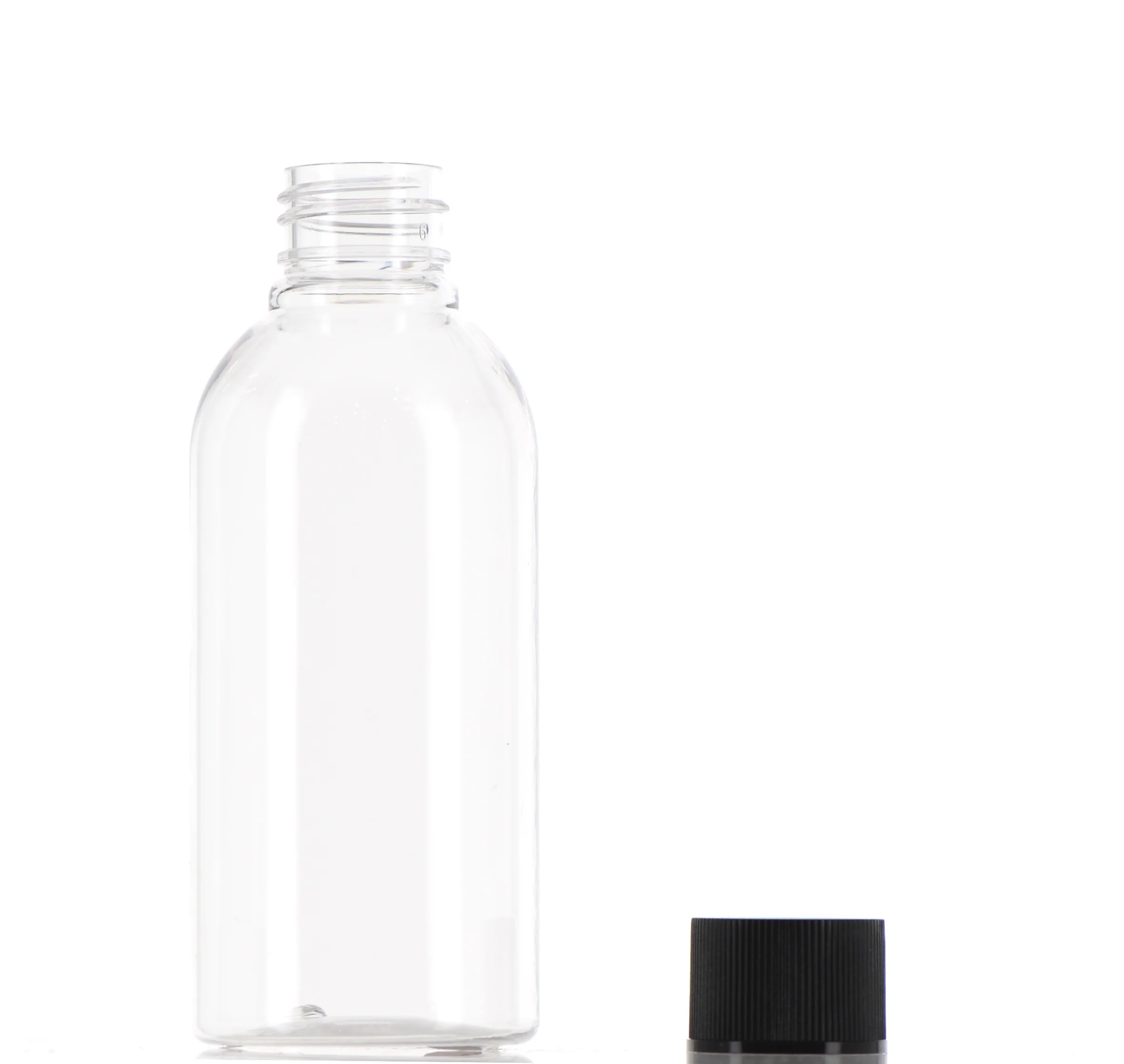 PET, Boston Round Bottle with Cap - Image 2