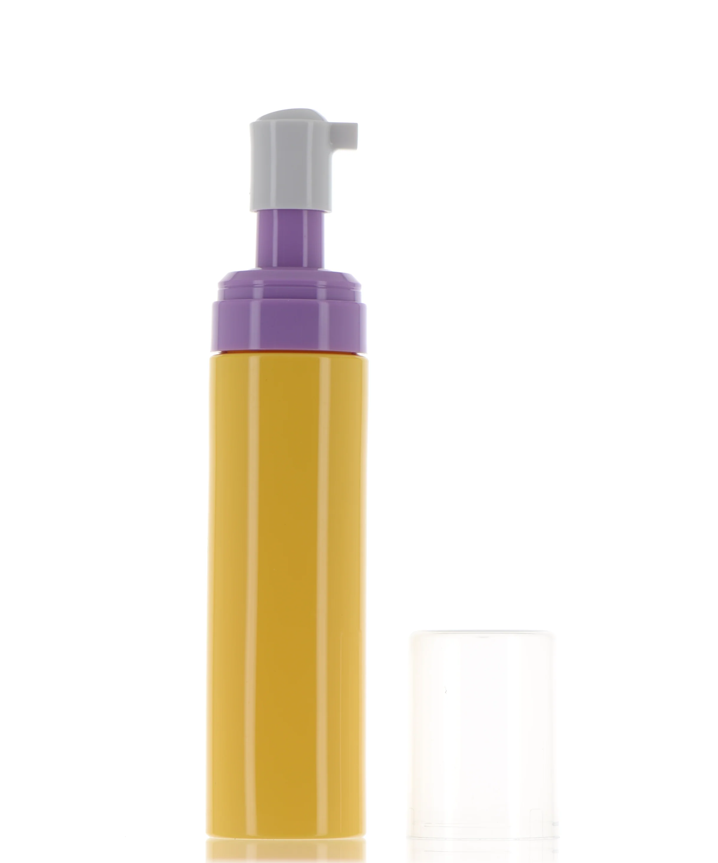 PET, Mini Foamer Pump Cylinder Bottle with Over Cap - Image 2