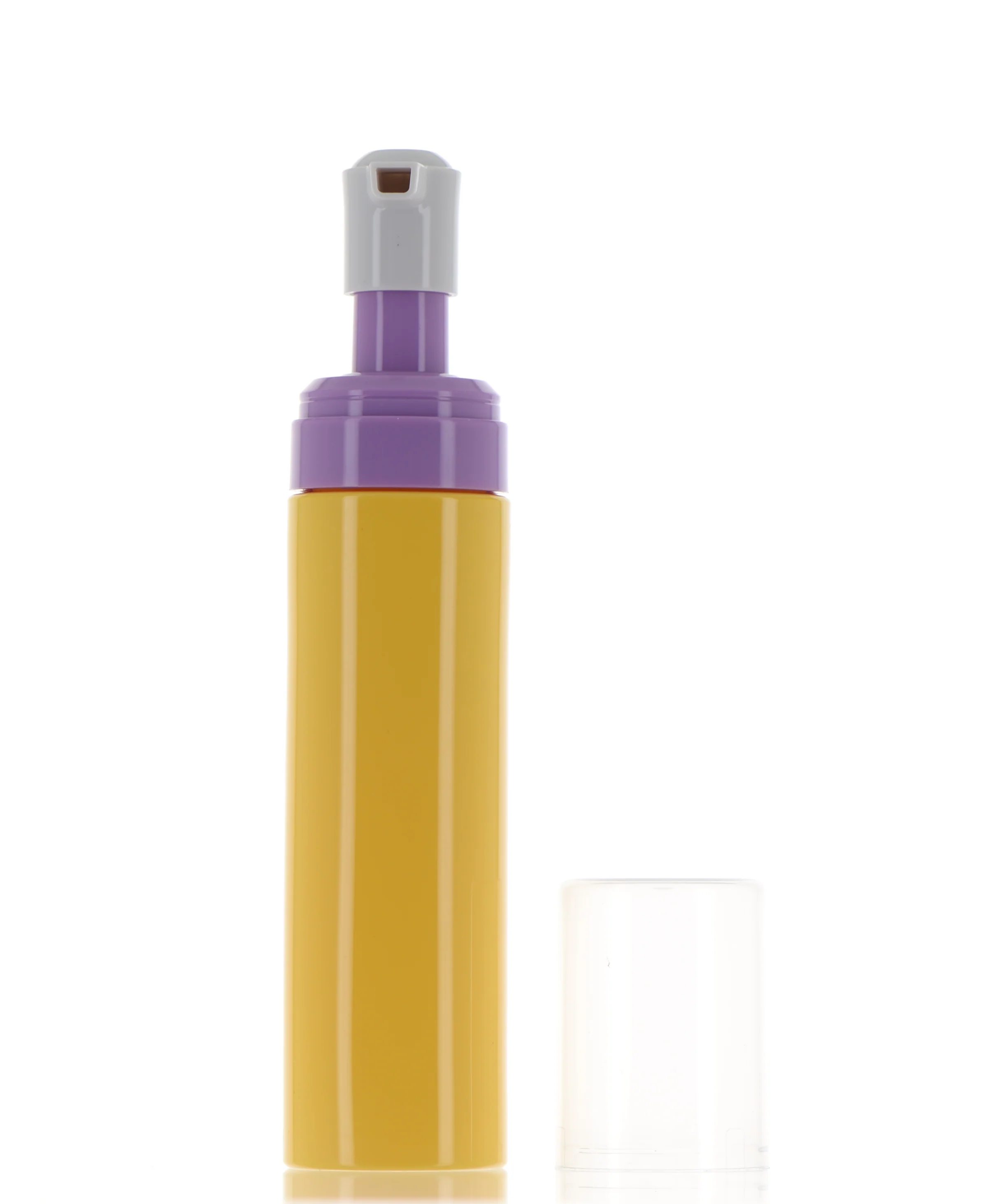 PET, Mini Foamer Pump Cylinder Bottle with Over Cap - Image 3