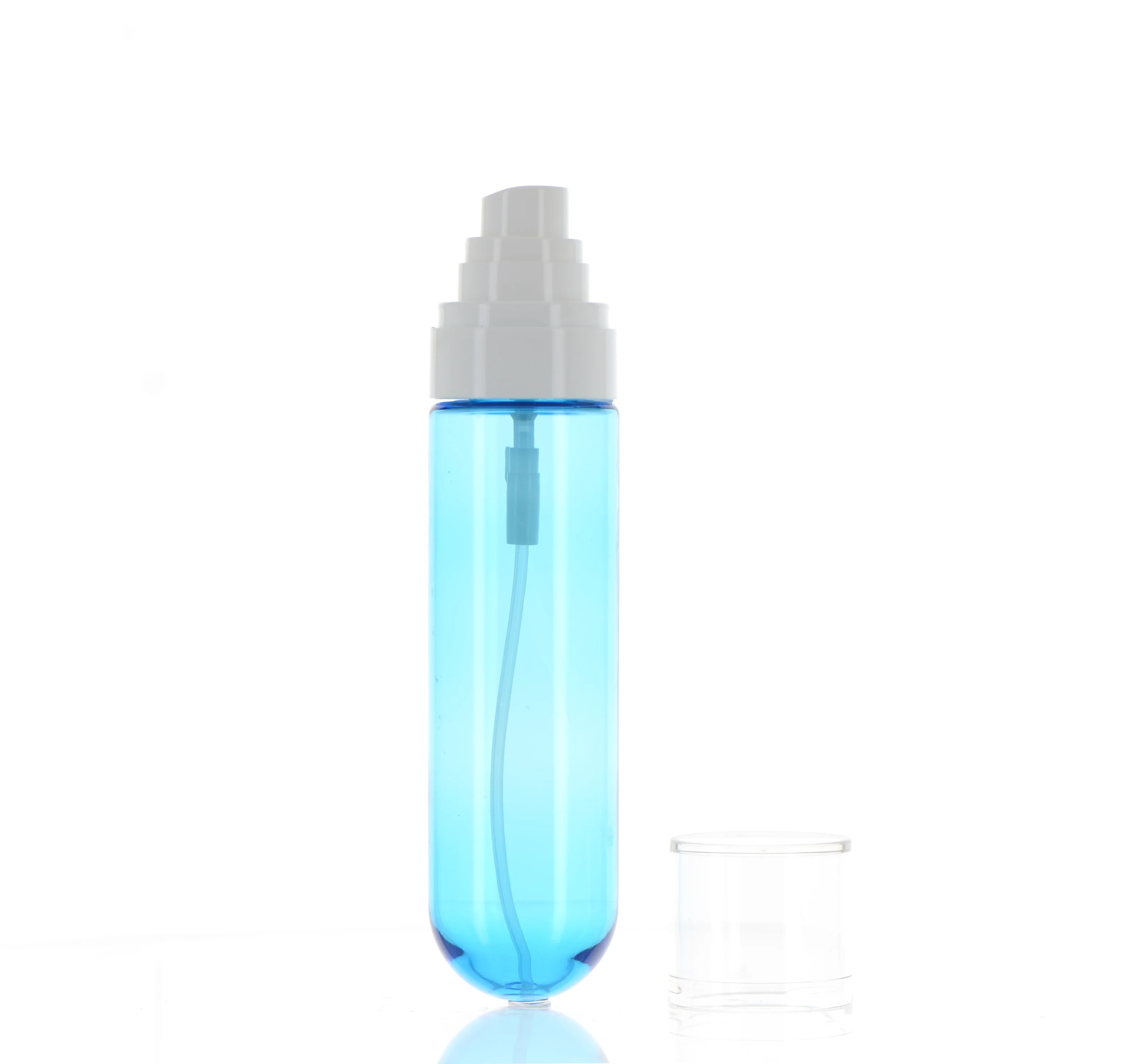 PET/PP/MS, Bottle with 360 degree inverted Fine mist Sprayer and Over cap - Image 2