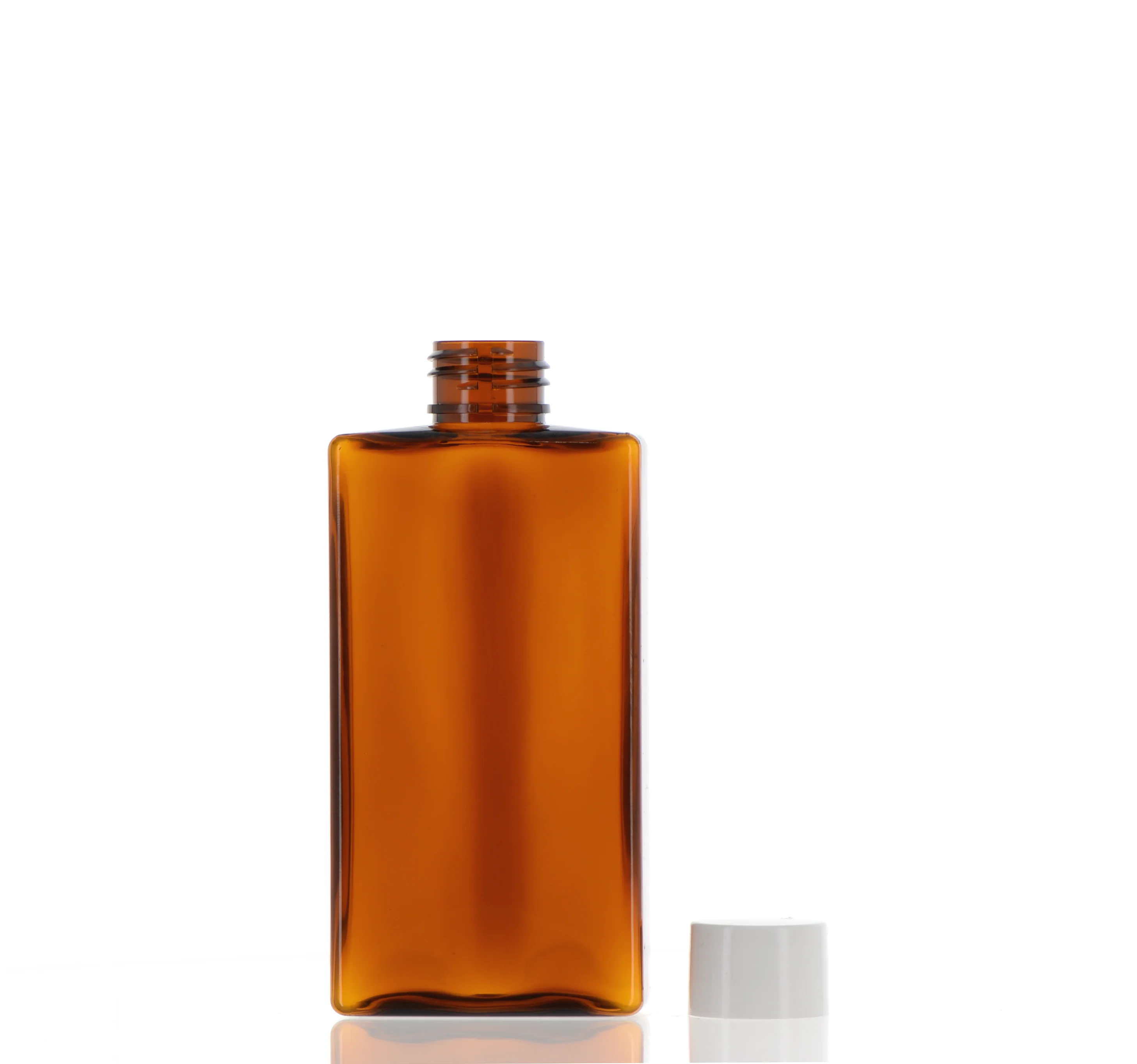 PET, Square Bottle with Screw Cap - Image 2
