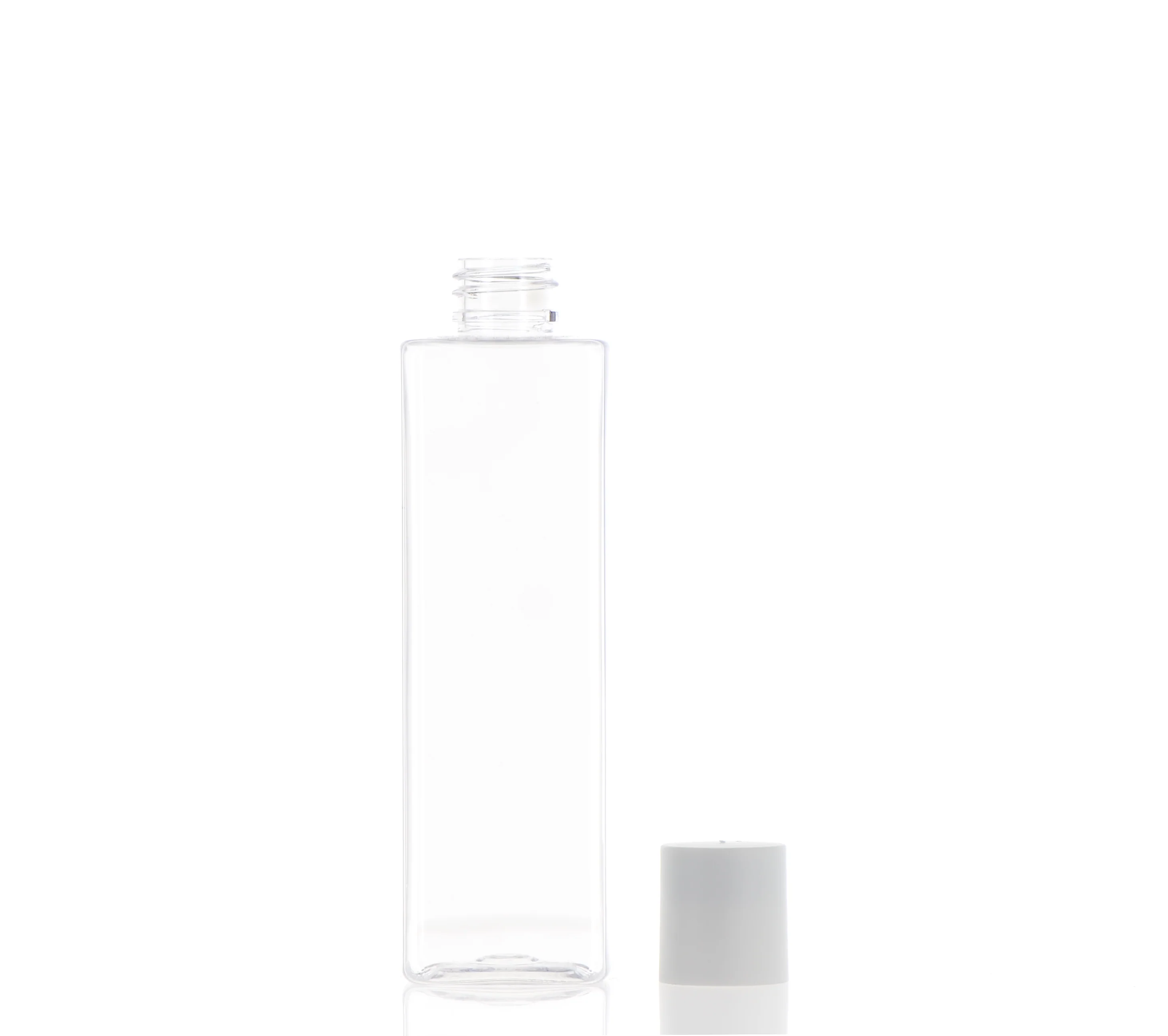 PET, Square Bottle with Screw Cap - Image 2