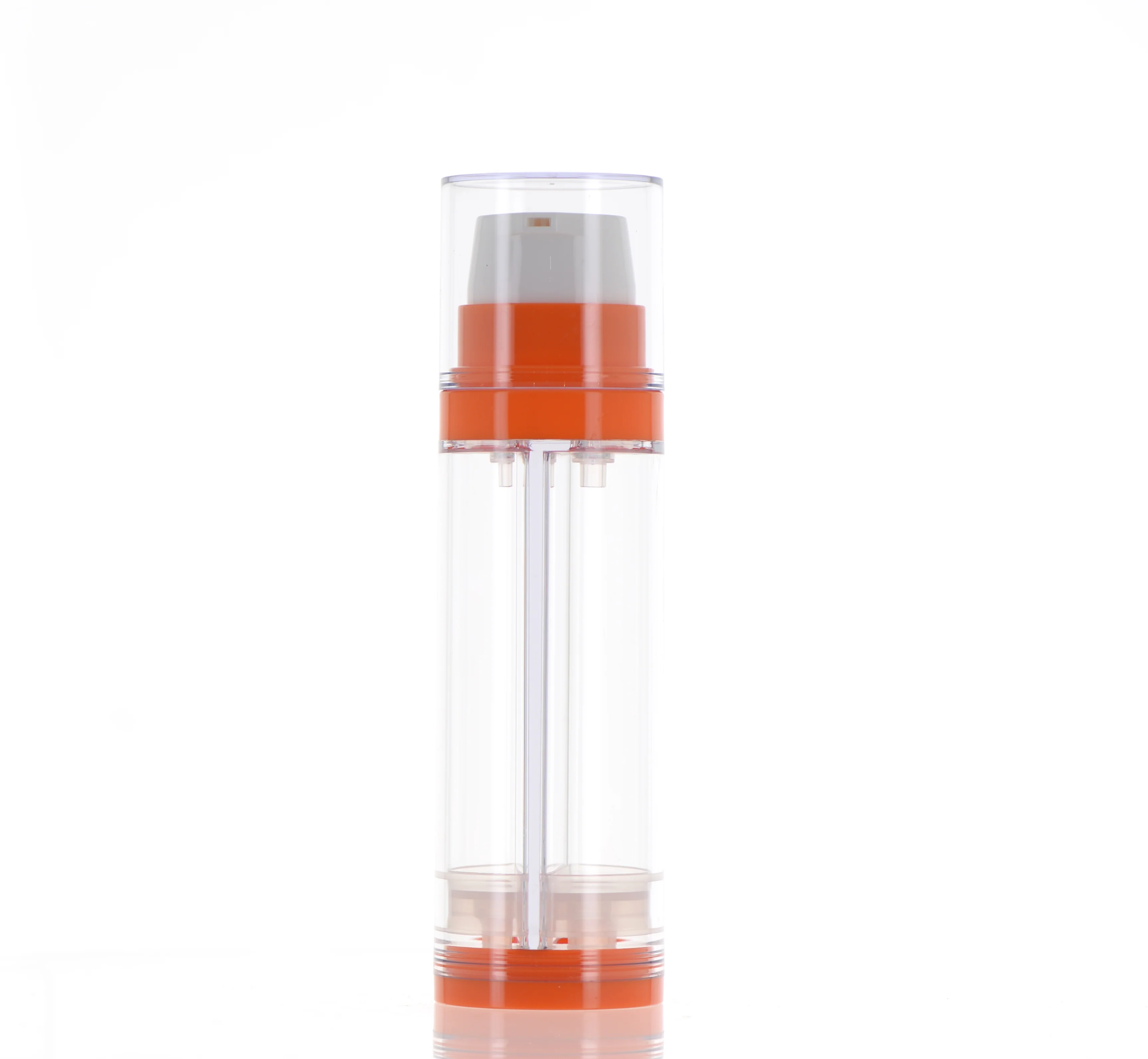 PETG/AS, Cylinder Round Dual Snap on Airless Bottle