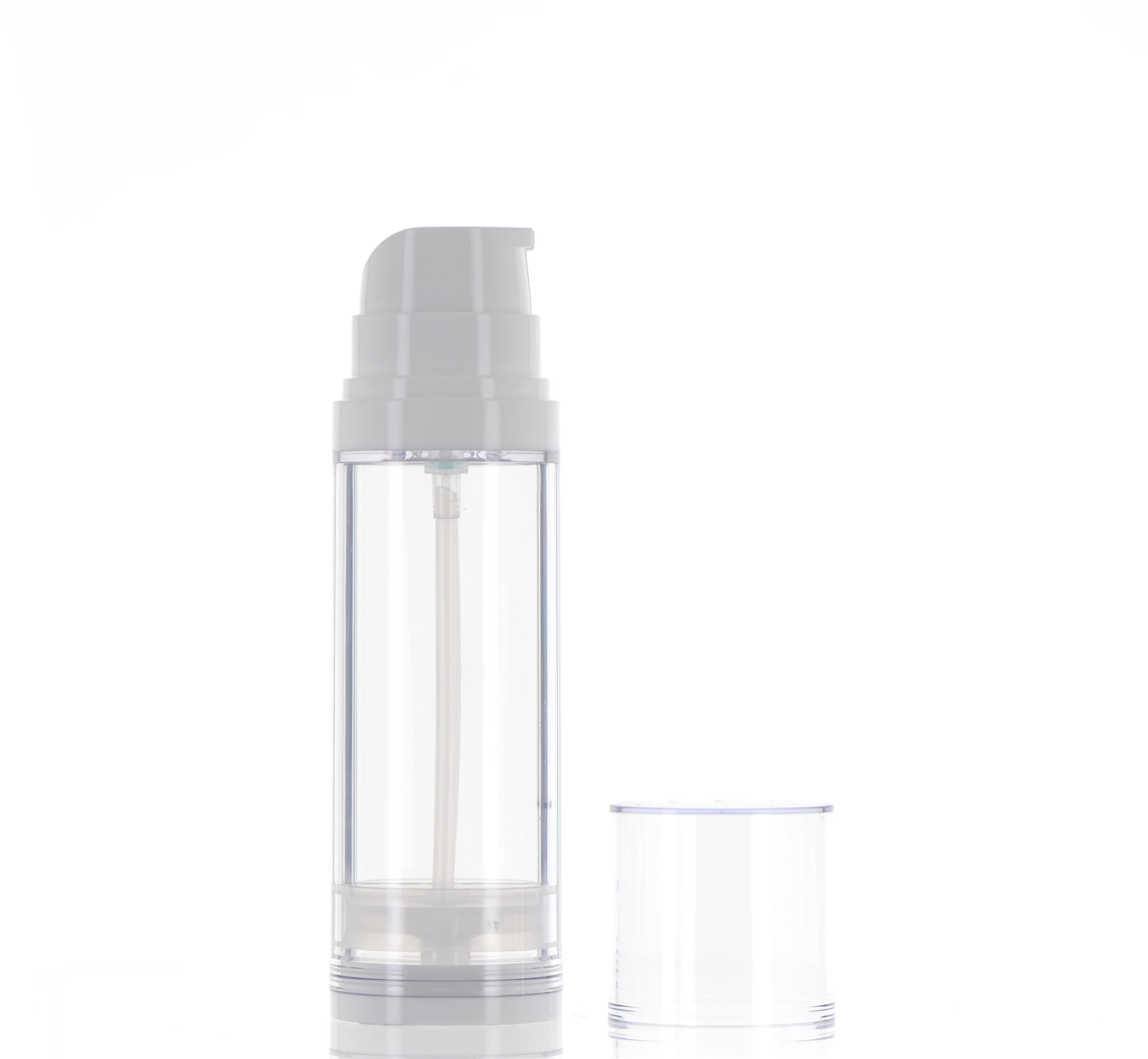 PETG, Cylinder Round Dual Snap on Airless with Dip Tube Bottle - Image 3