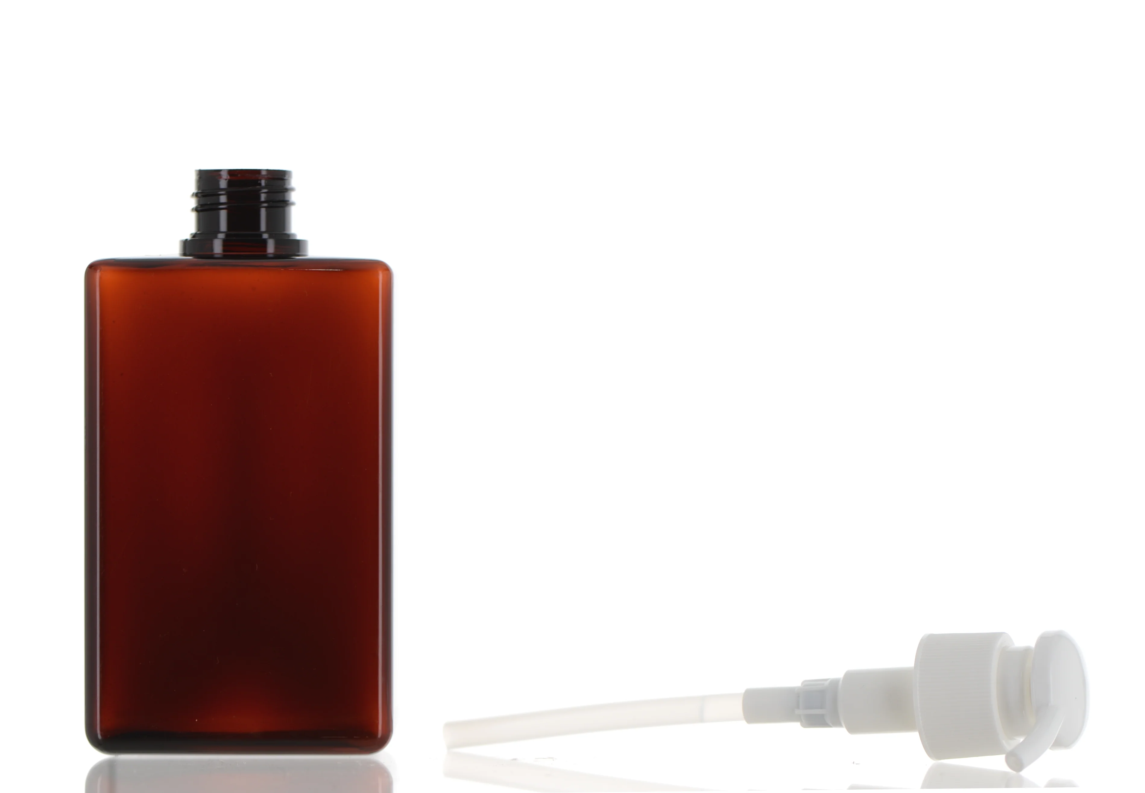 PETG, Lotion Pump Rectangular Bottle - Image 3
