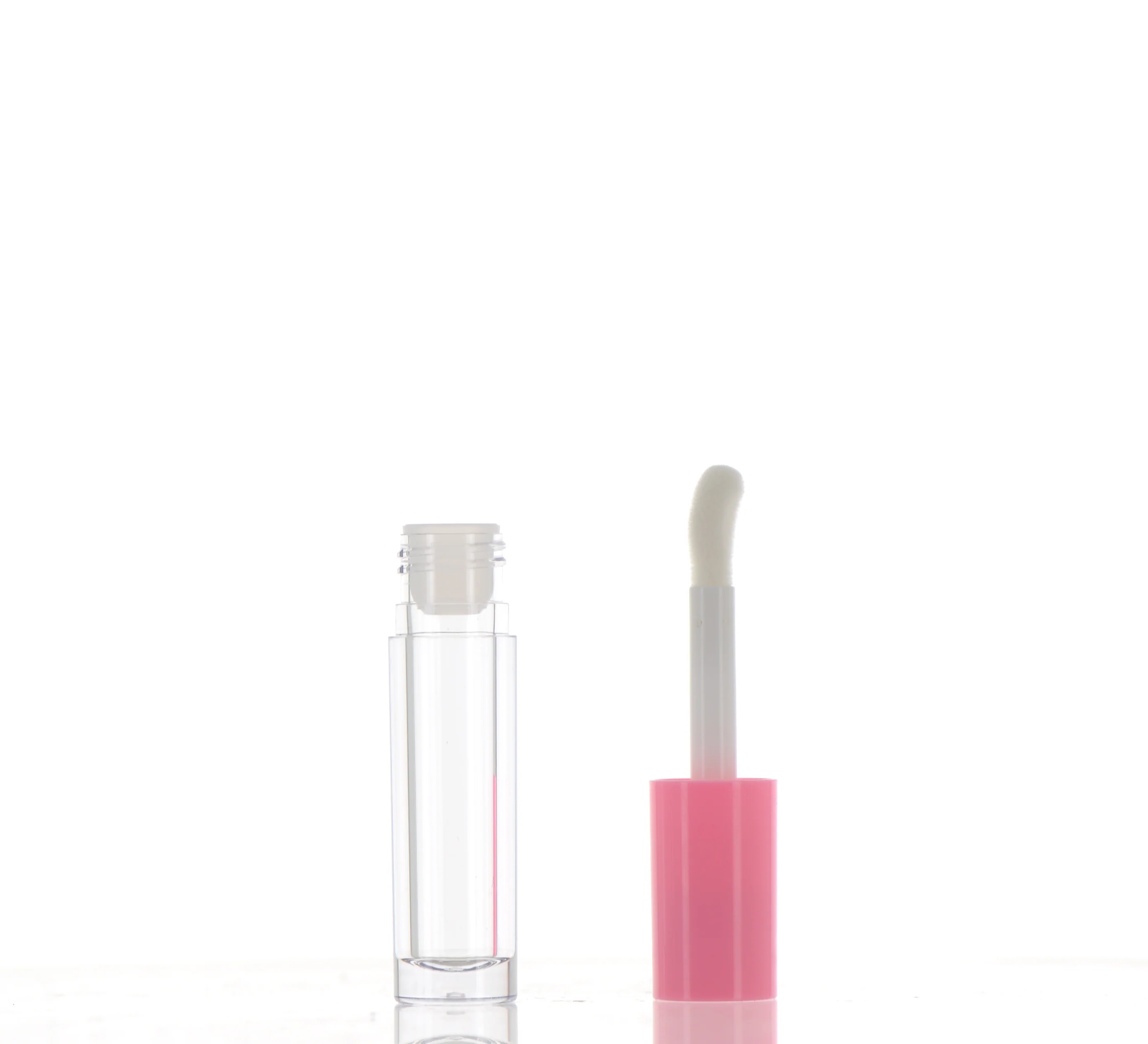 PETG, Round Lip Gloss Component with Doe Foot Applicator - Image 2