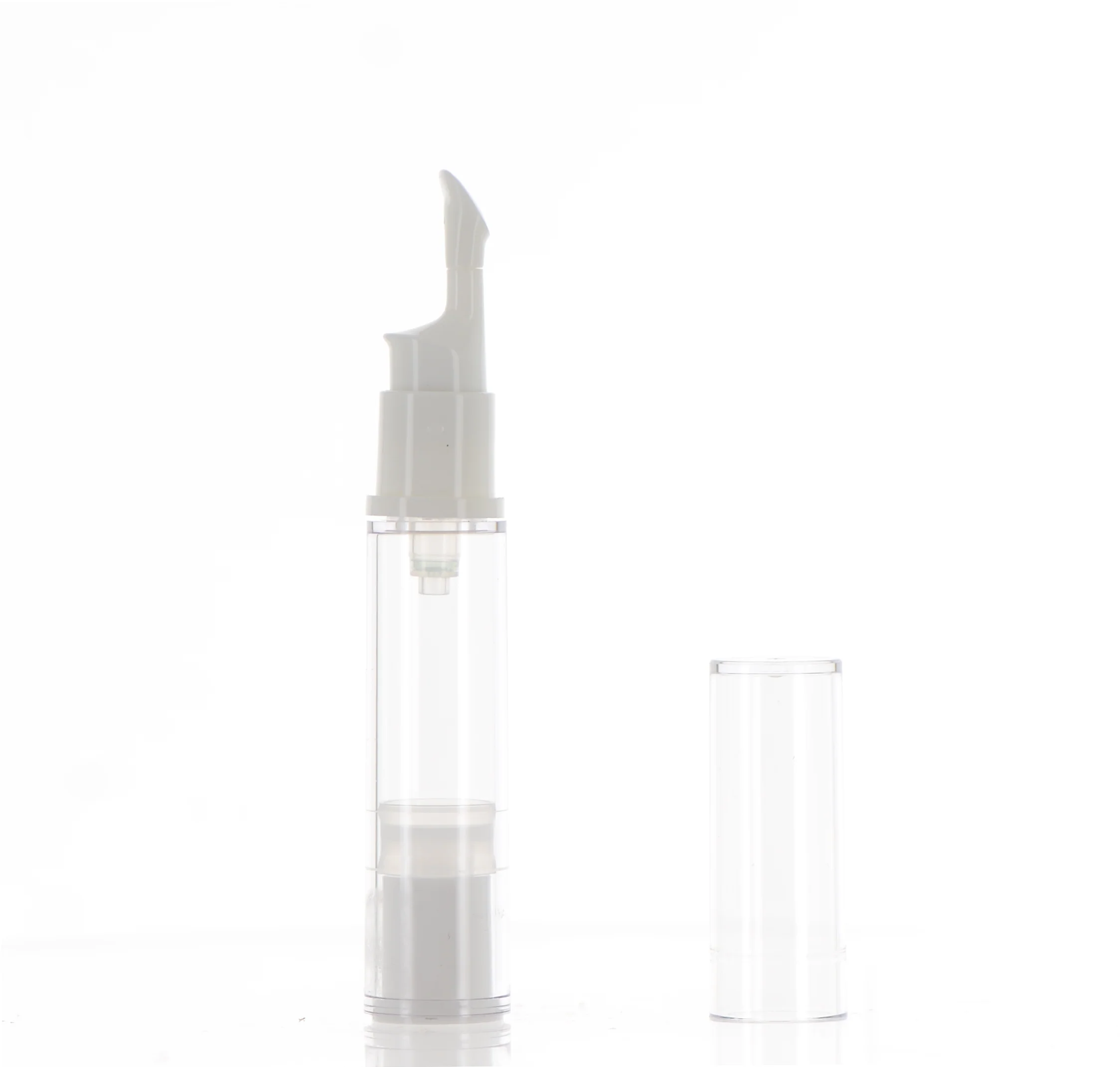 PP, Airless Bottle with Push Applicator and Over Cap - Image 2