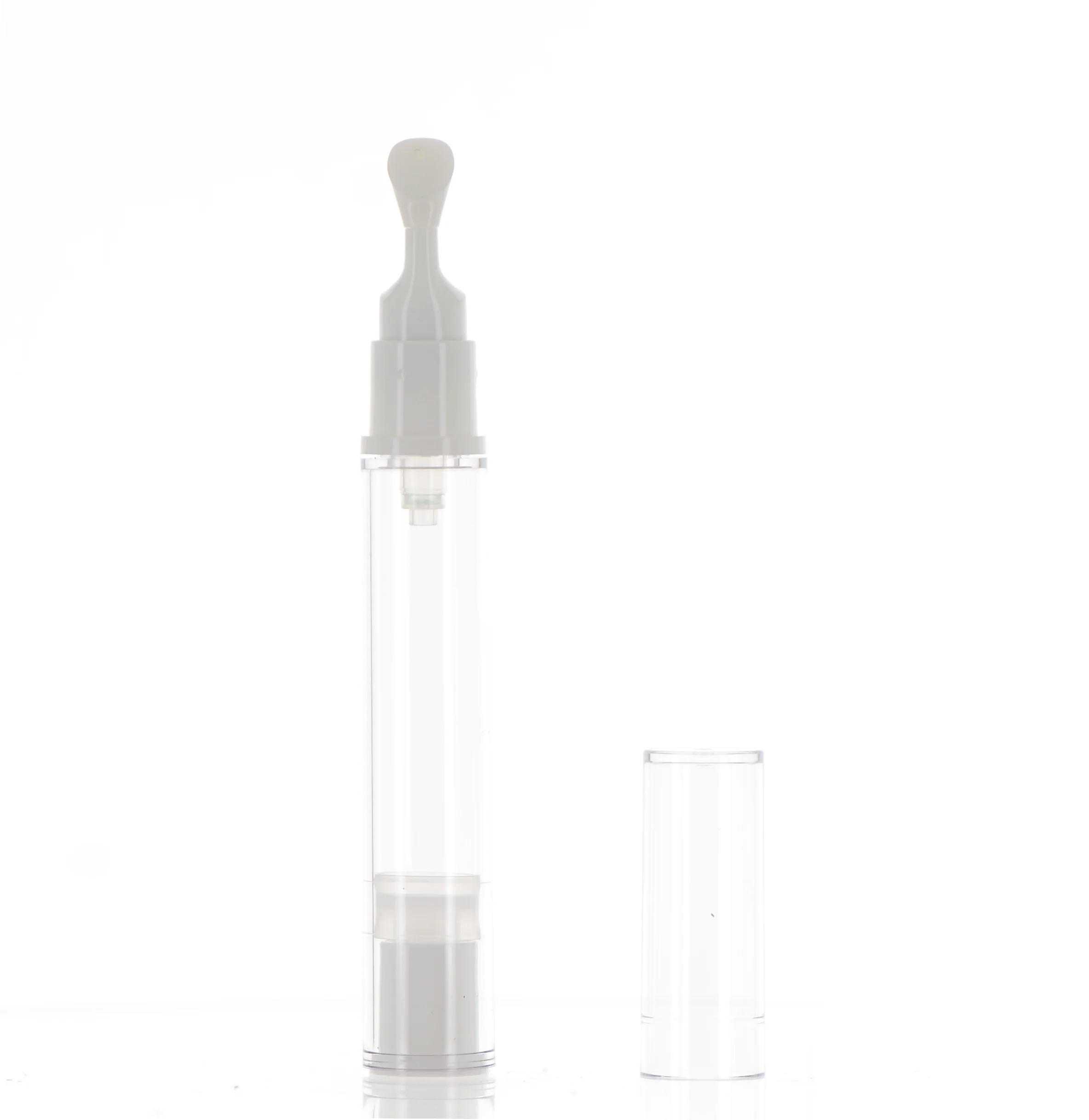 PP, Airless Bottle with Push Applicator and Over Cap - Image 6