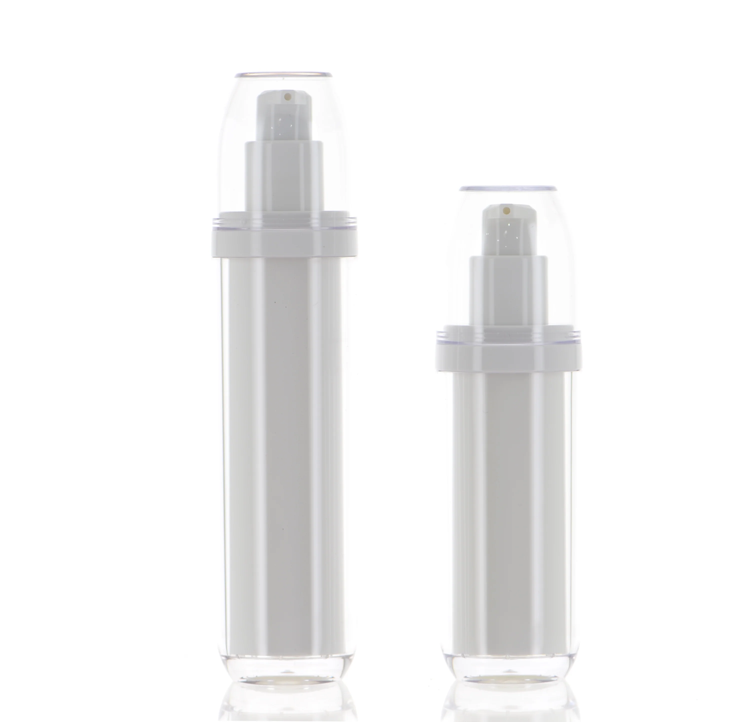 AS/METAL/PP/ABS, Double Delight: Double Wall Treatment Pump Bottle