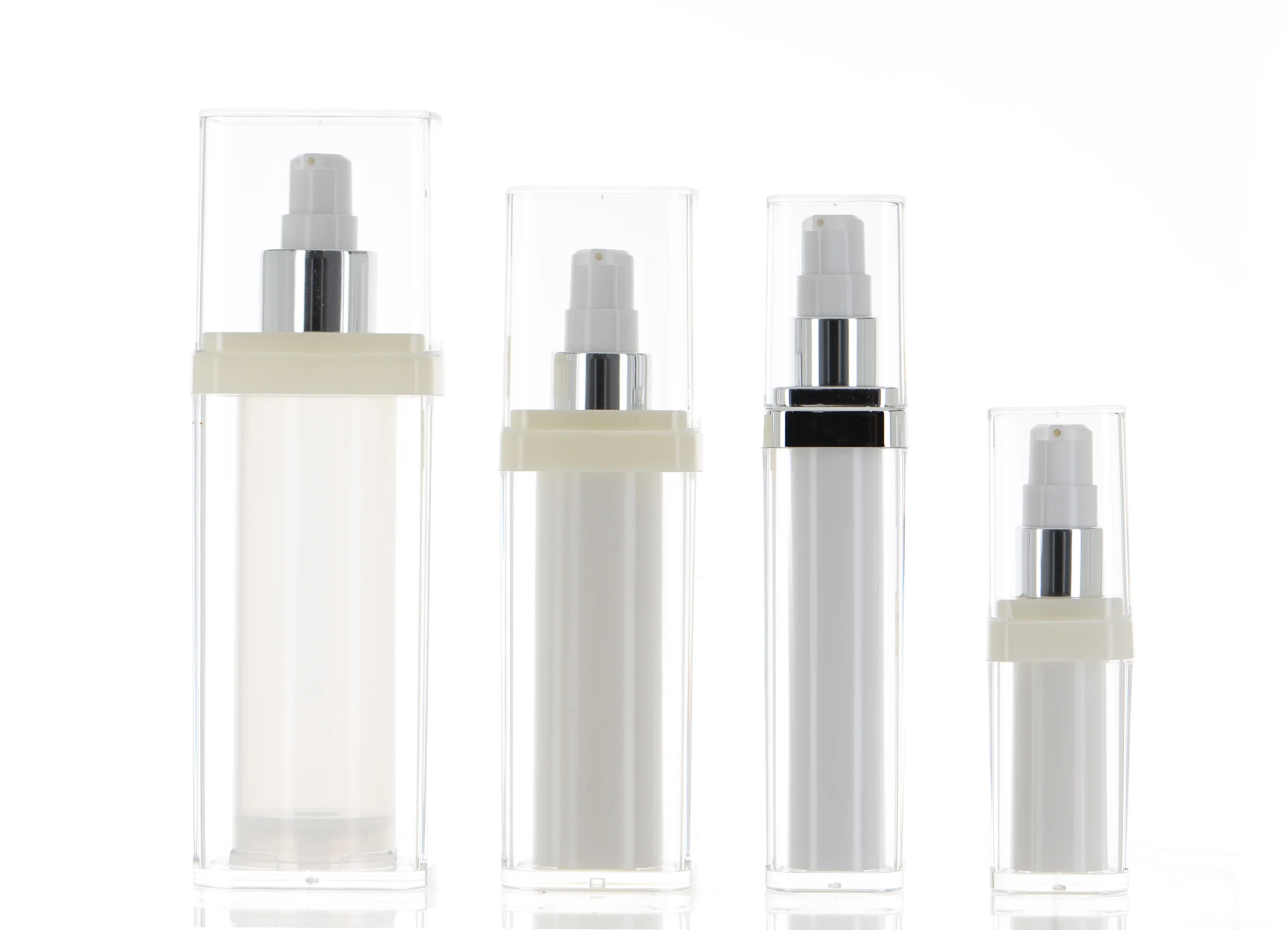 ABS/METAL/PMMA/PP, Forever Fresh Airless Treatment Pump Bottle