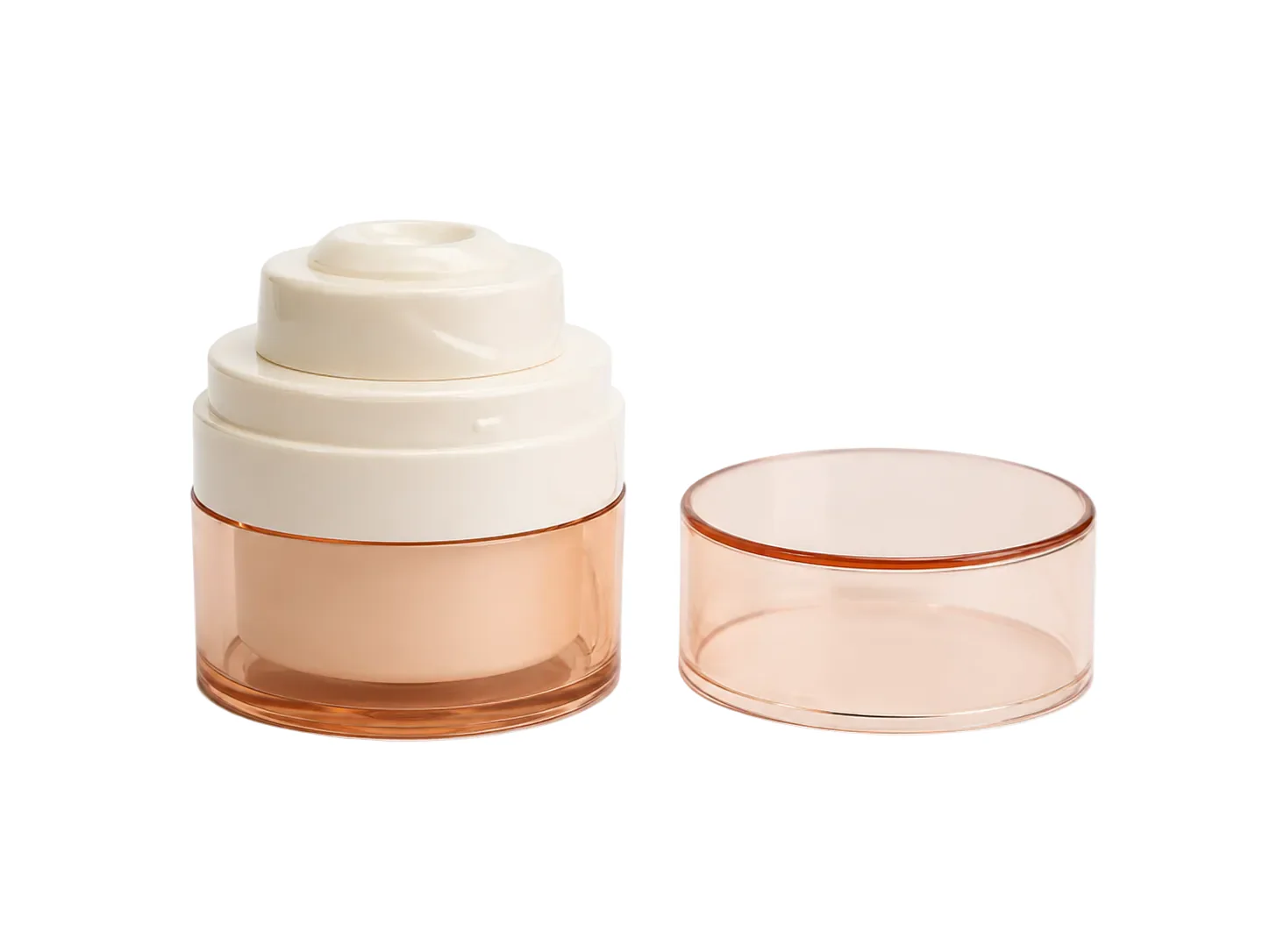 PP/AS Airless Jar with Over Cap - Image 2