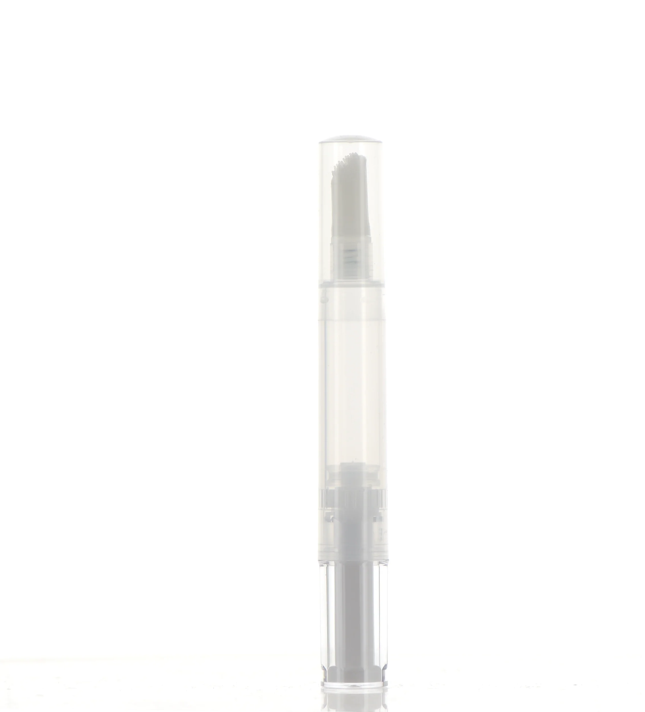 PP, Cosmetic Twist Pen With Silicone Brush Applicator