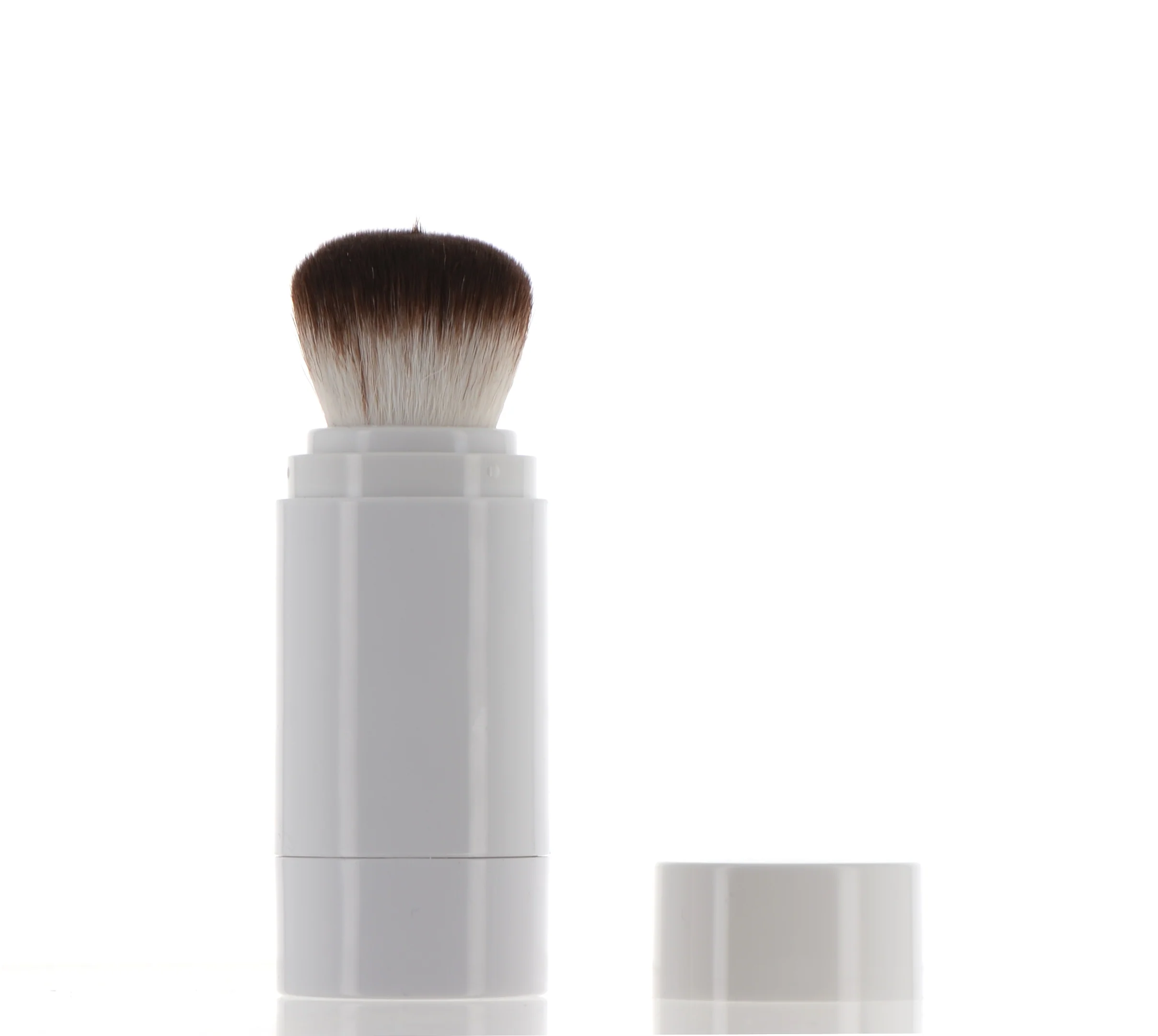 PP, Cylinder Refillable Loose Powder Component with Brush Applicator - Image 2