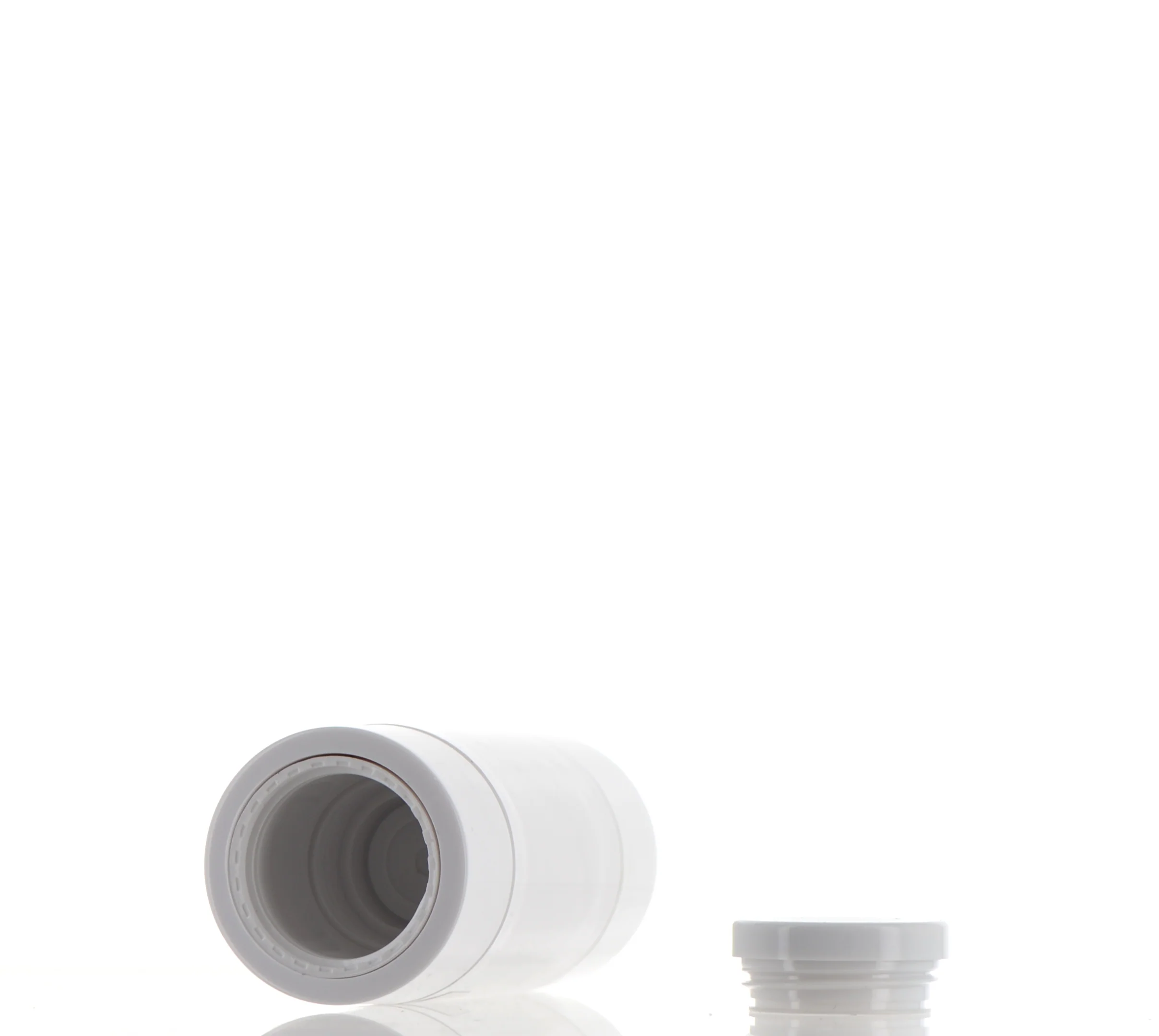 PP, Cylinder Refillable Loose Powder Component with Brush Applicator - Image 3