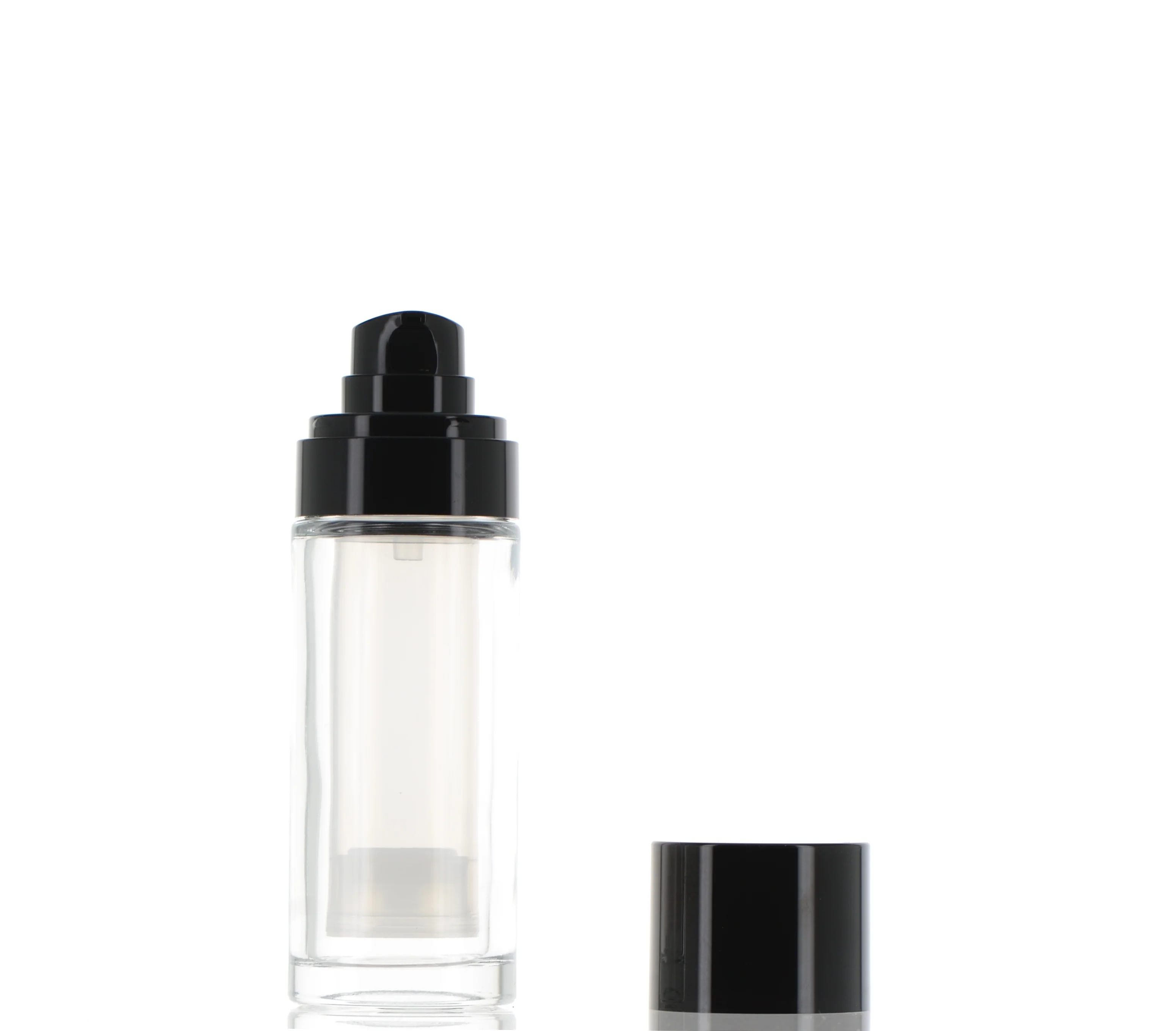 PP/Glass, Airless Treatment Pump Refillable Bottle - Image 2