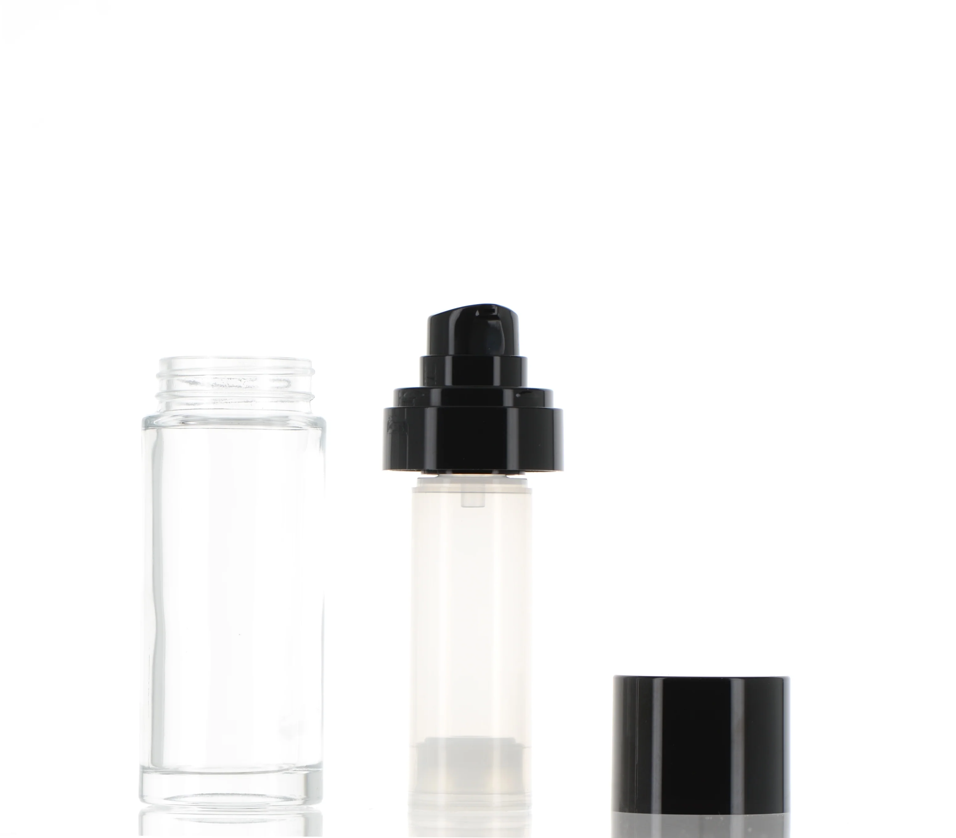 PP/Glass, Airless Treatment Pump Refillable Bottle - Image 3