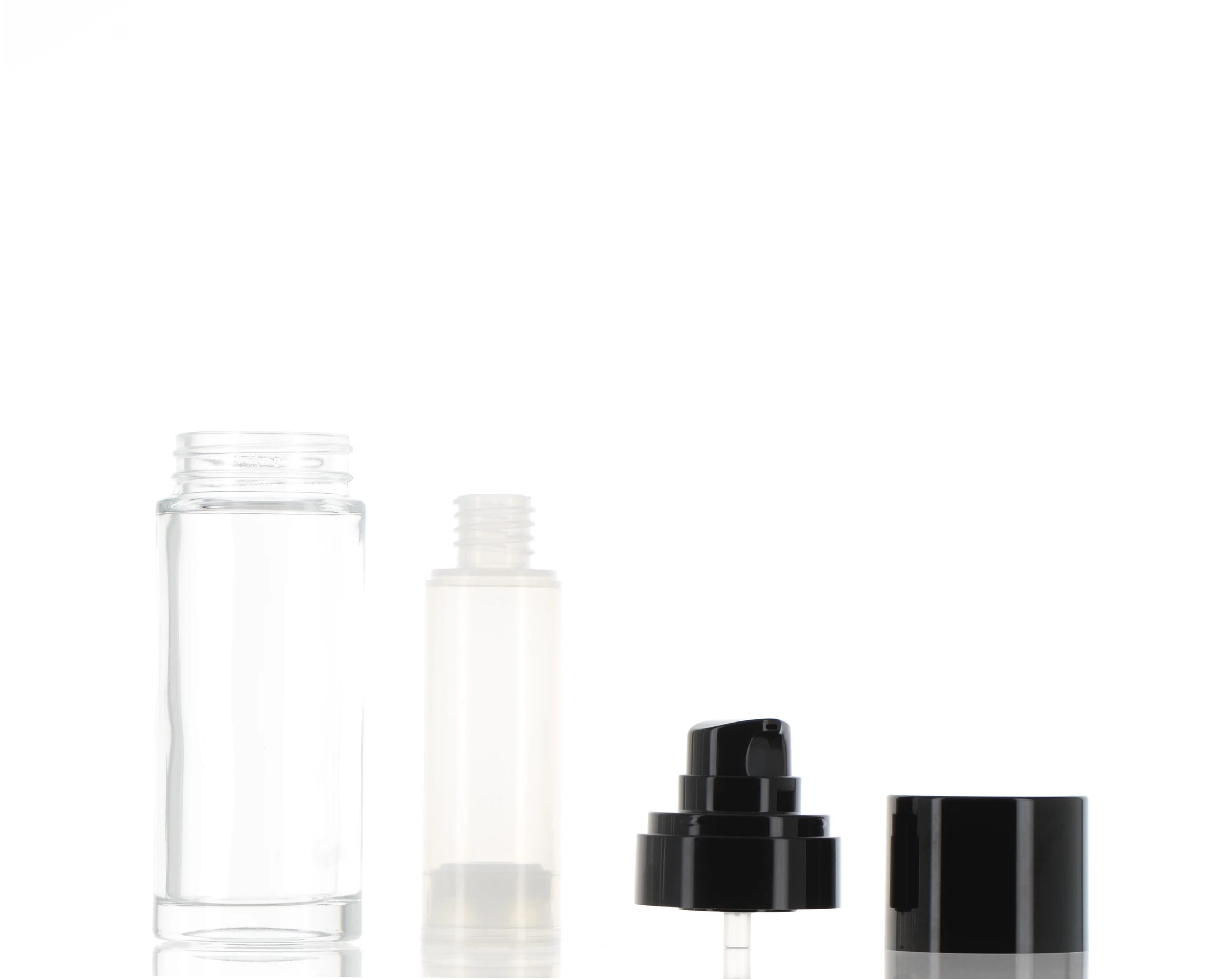 PP/Glass, Airless Treatment Pump Refillable Bottle - Image 4