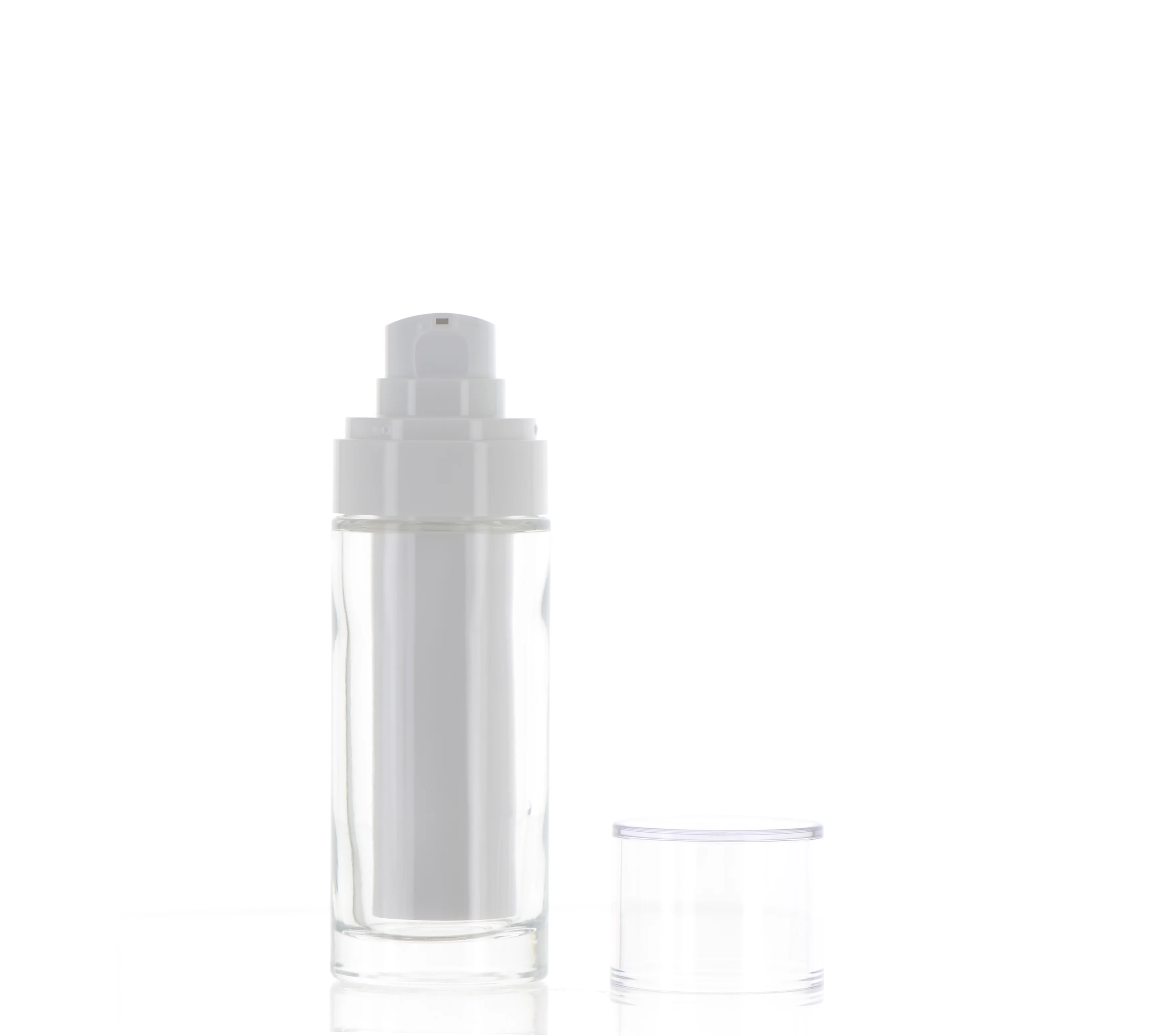 PP/GLASS/PETG, Refillable Airless Treatment Pump Bottle - Image 2