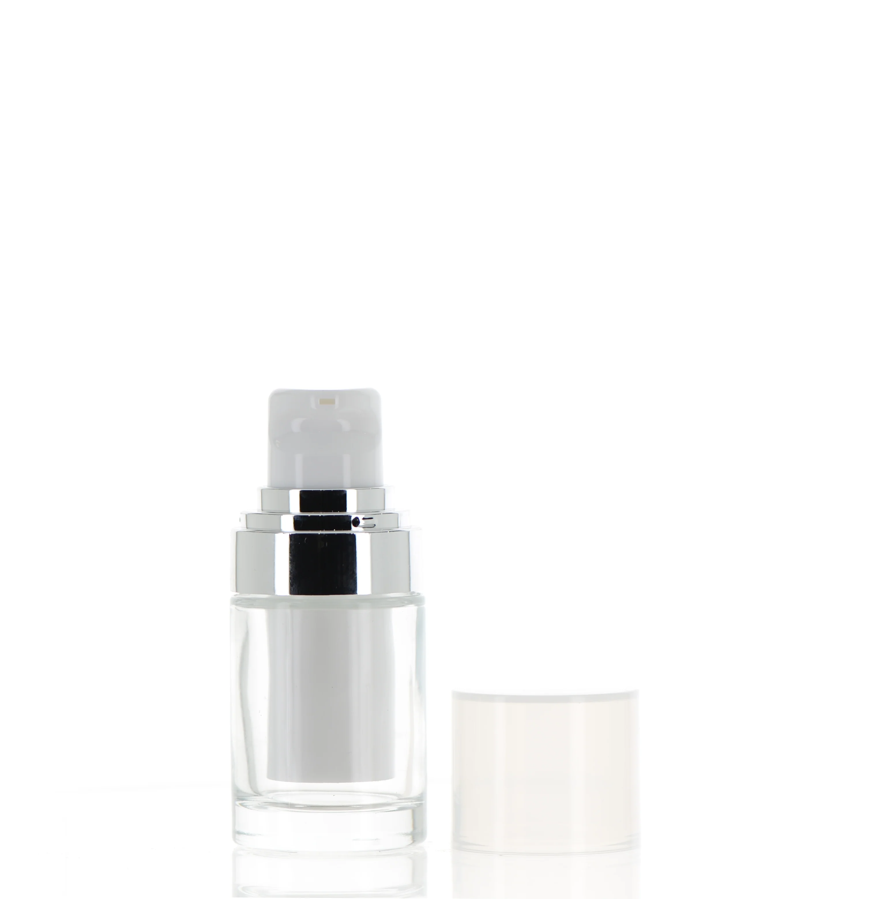 PP/GLASS, Refillable Airless Treatment Pump Bottle - Image 2