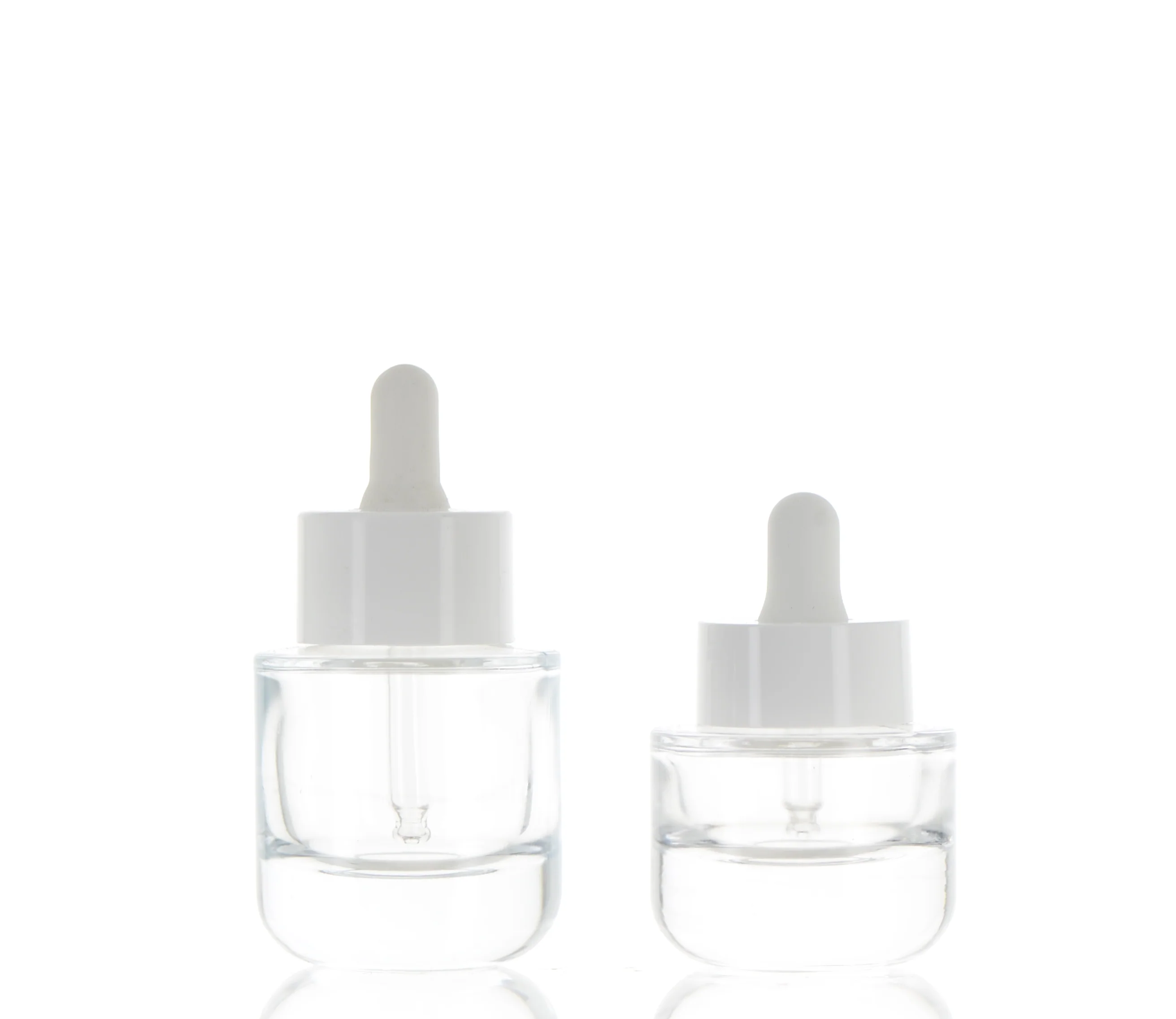 PP/Glass, Round Cylinder Dropper Bottle