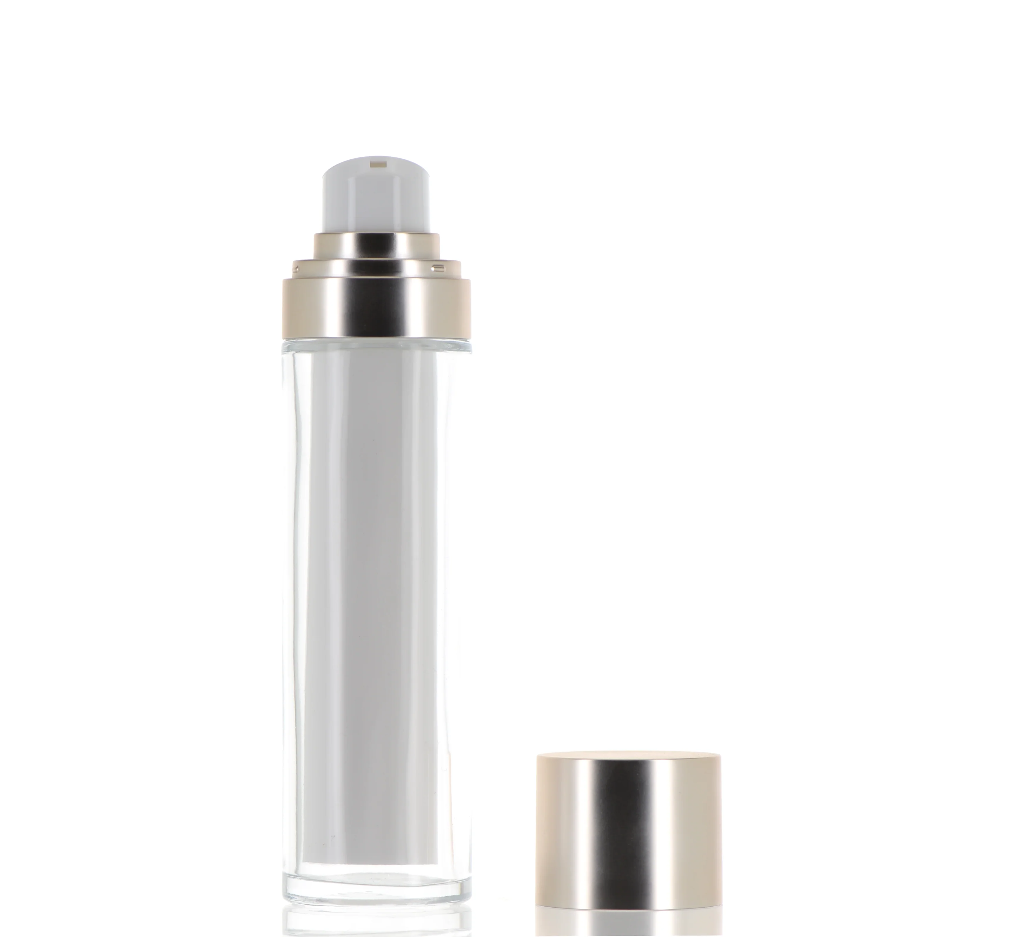 PP/MS/Glass, Cylinder Round Airless Bottle - Image 3