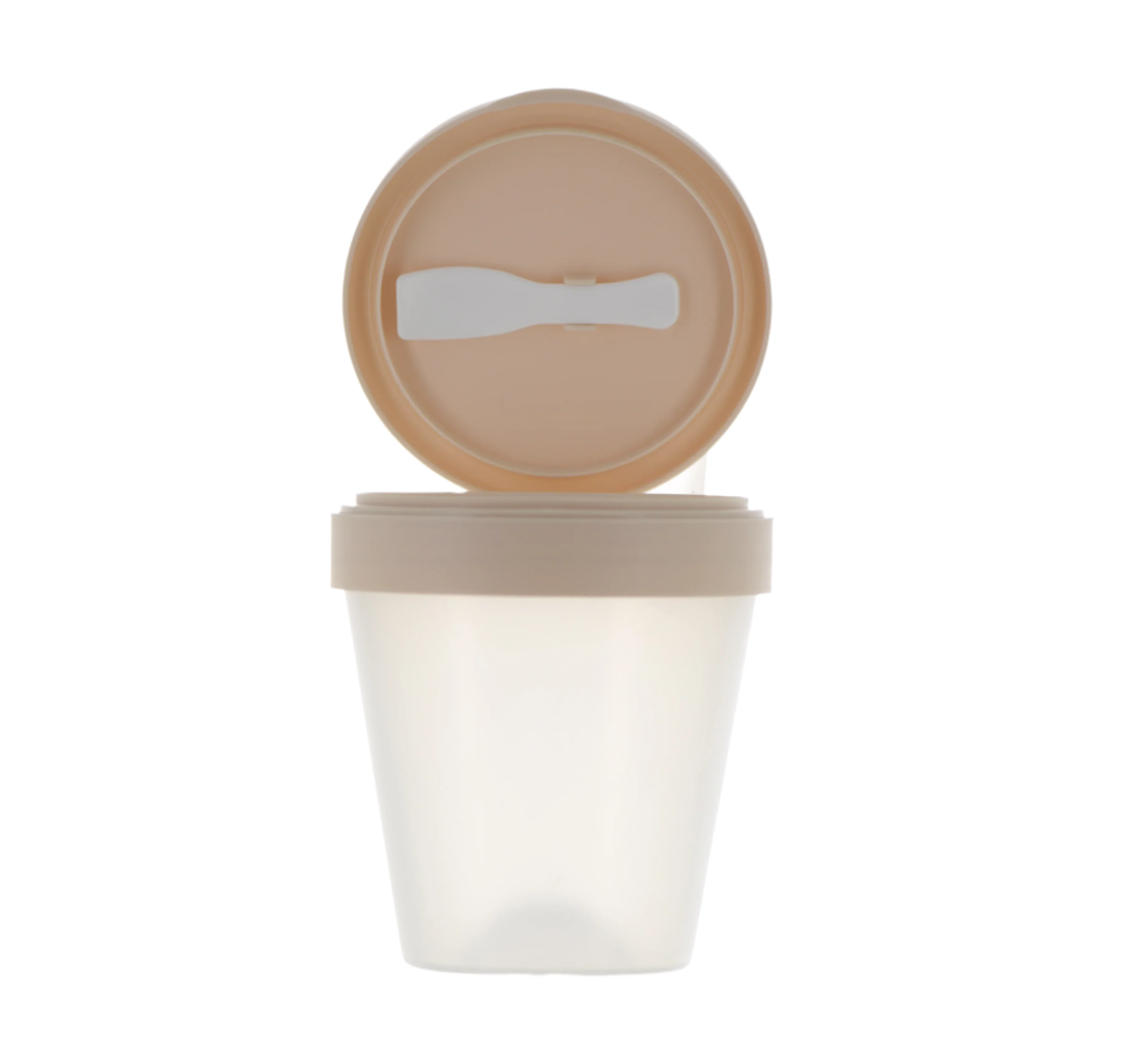 PP/PET, Round Tapered Jar with Spatula Applicator - Image 2