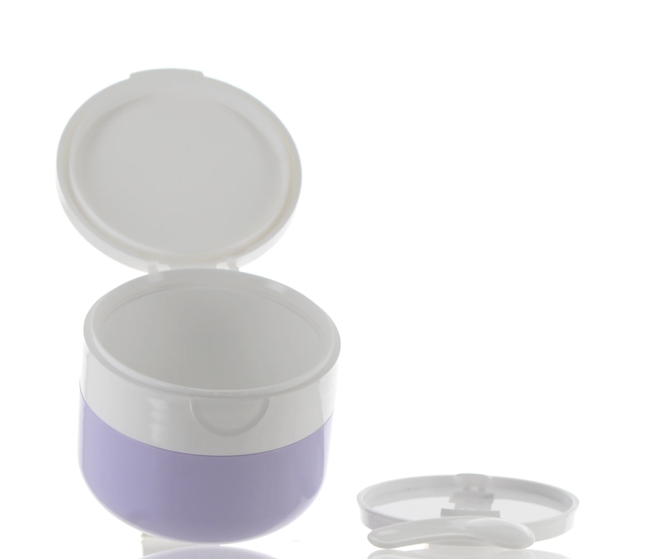 PP, Round Jar with Flip Top Cap and Spatula - Image 3