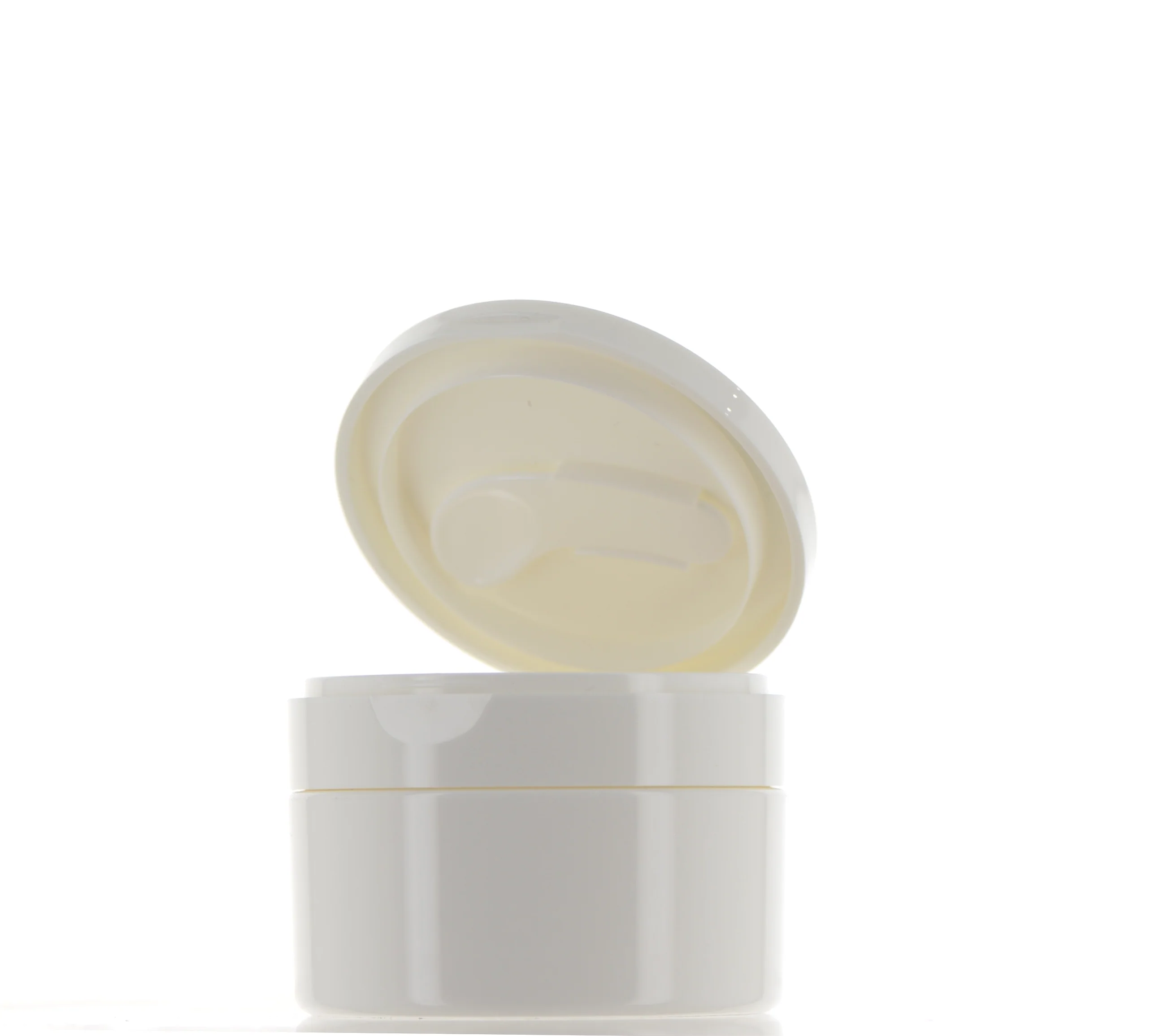 PP, Round Jar with Flip Top Cap & Spatula - Image 2