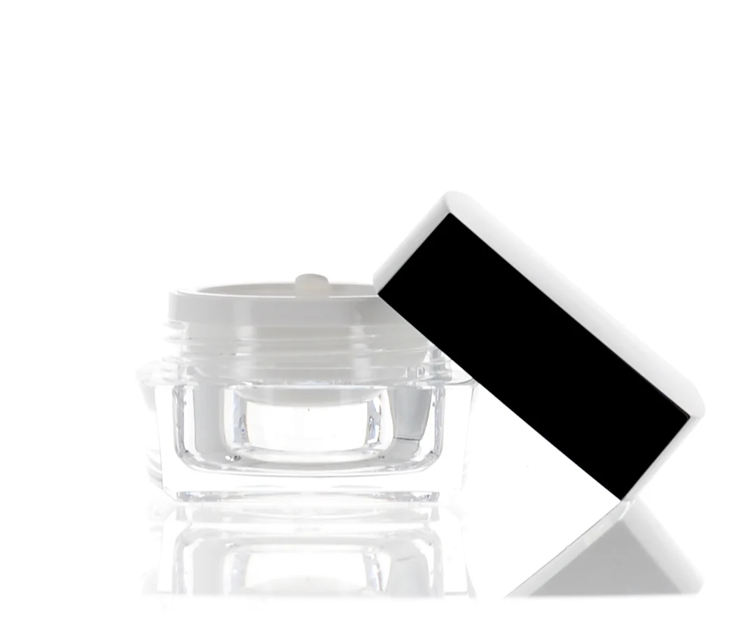 PP, Square, Acrylic Jar - Image 2