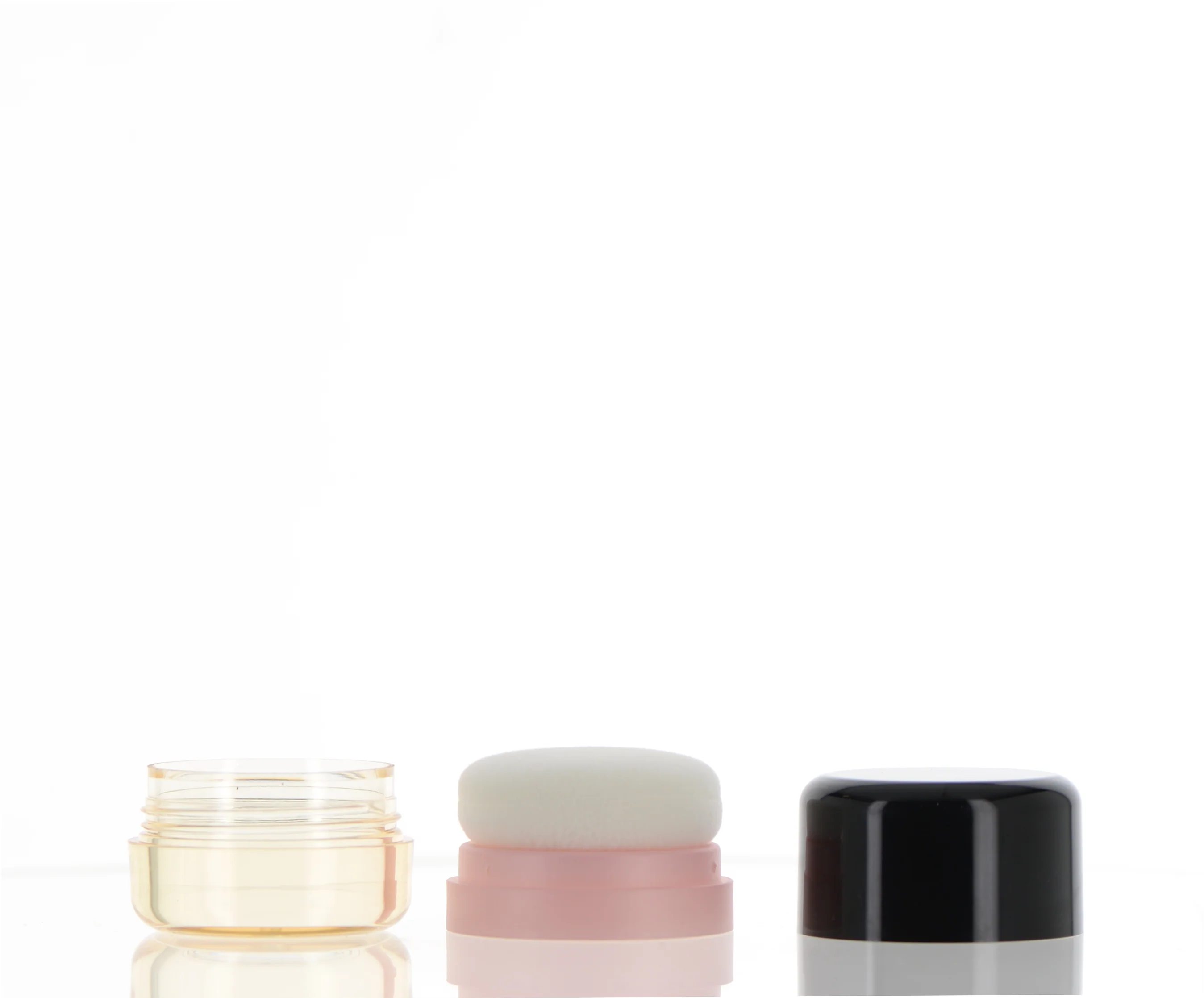 PS/PP, Powder Jar with Sponge Applicator - Image 3